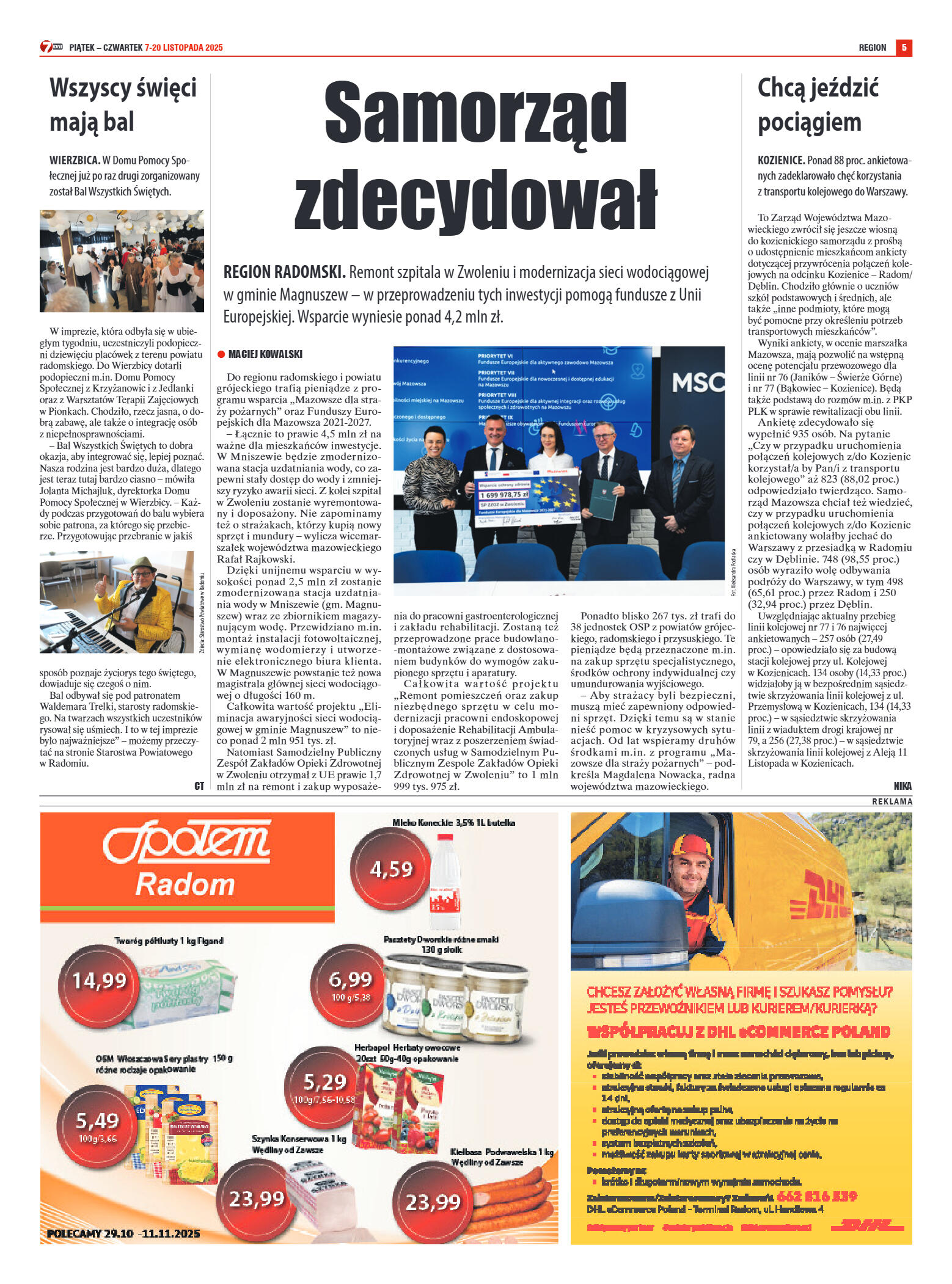 Tygodnik "7 Dni" nr 969 z dn. 7.11.2025 r. - strona 5