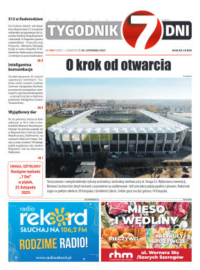 Tygodnik "7 Dni" nr 969 z dn. 7.11.2025 r. - strona 1