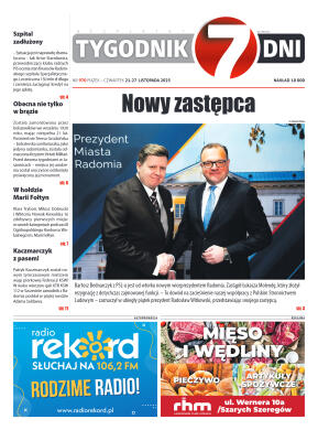 Tygodnik "7 Dni" nr 970 z dn. 21.11. 2025 r. - strona 1