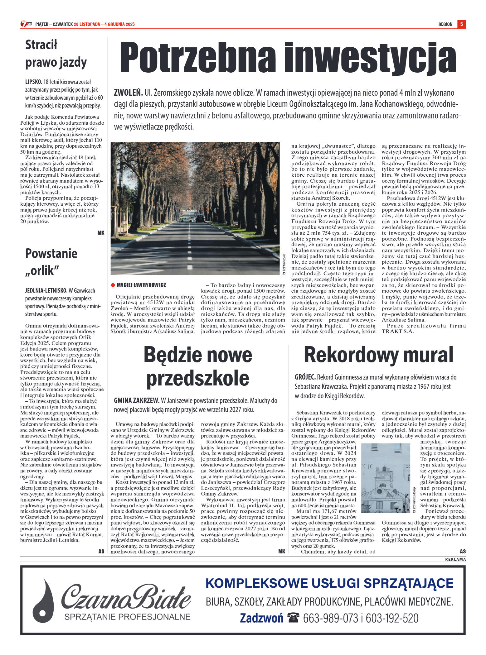 Tygodnik "7 Dni" nr 971 z dn. 28.11.2025 r. - strona 5