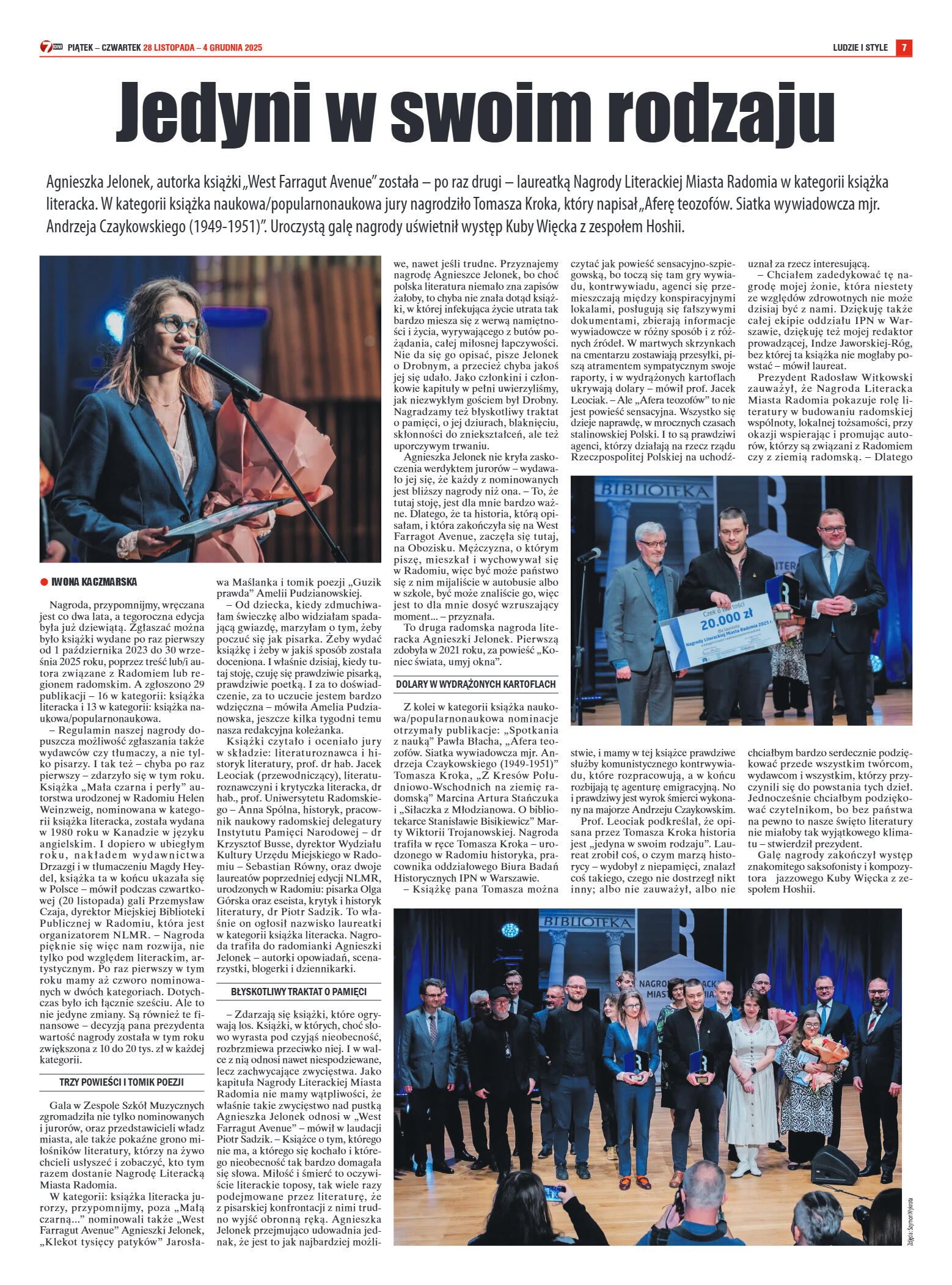 Tygodnik "7 Dni" nr 971 z dn. 28.11.2025 r. - strona 7