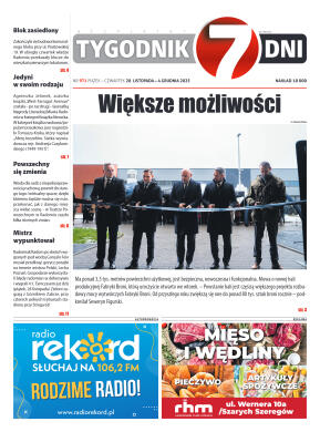 Tygodnik "7 Dni" nr 971 z dn. 28.11.2025 r. - strona 1