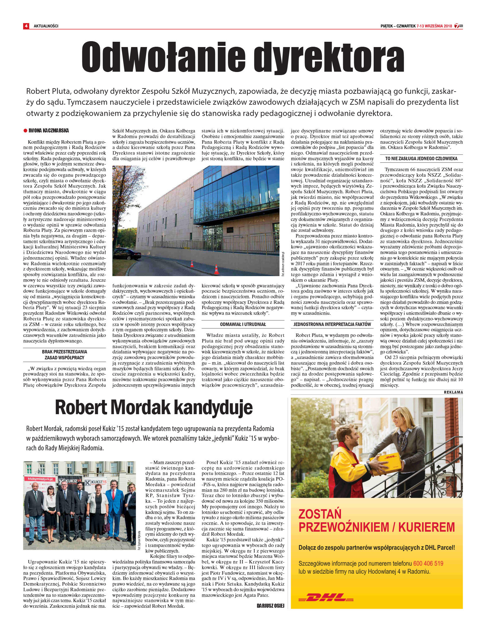 Tygodnik "7 Dni" nr 651 z 07.09.2018 - strona 4