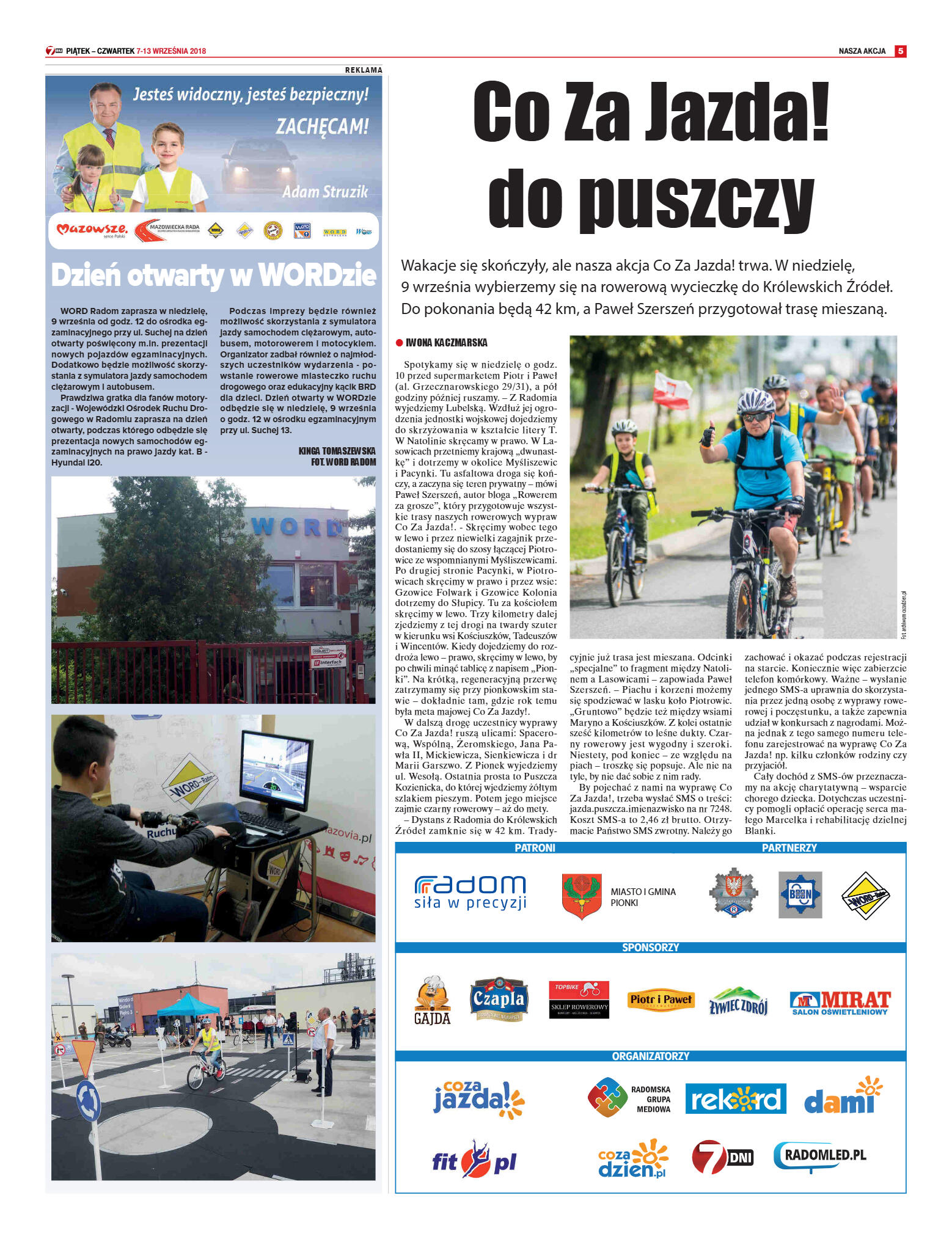 Tygodnik "7 Dni" nr 651 z 07.09.2018 - strona 5