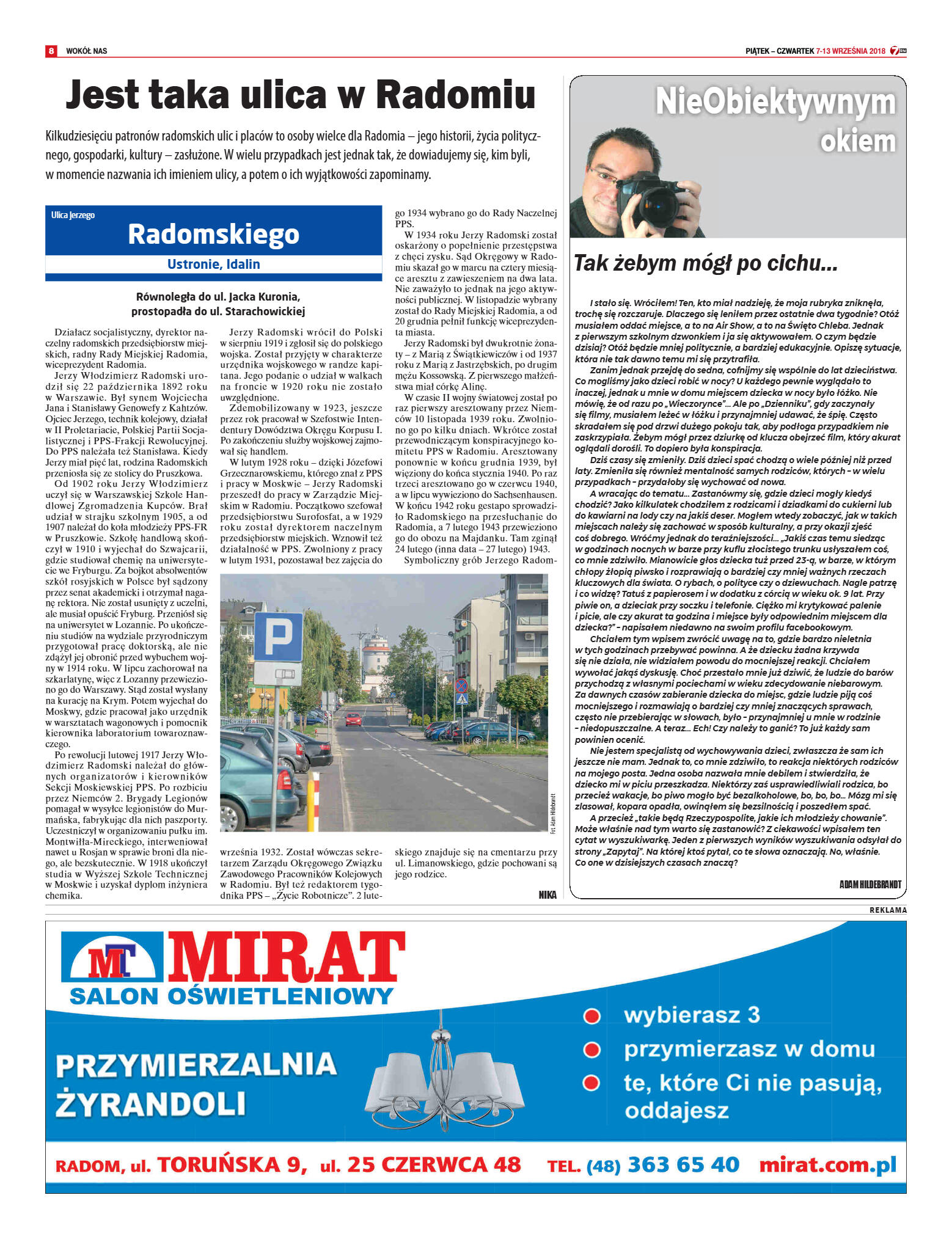 Tygodnik "7 Dni" nr 651 z 07.09.2018 - strona 8