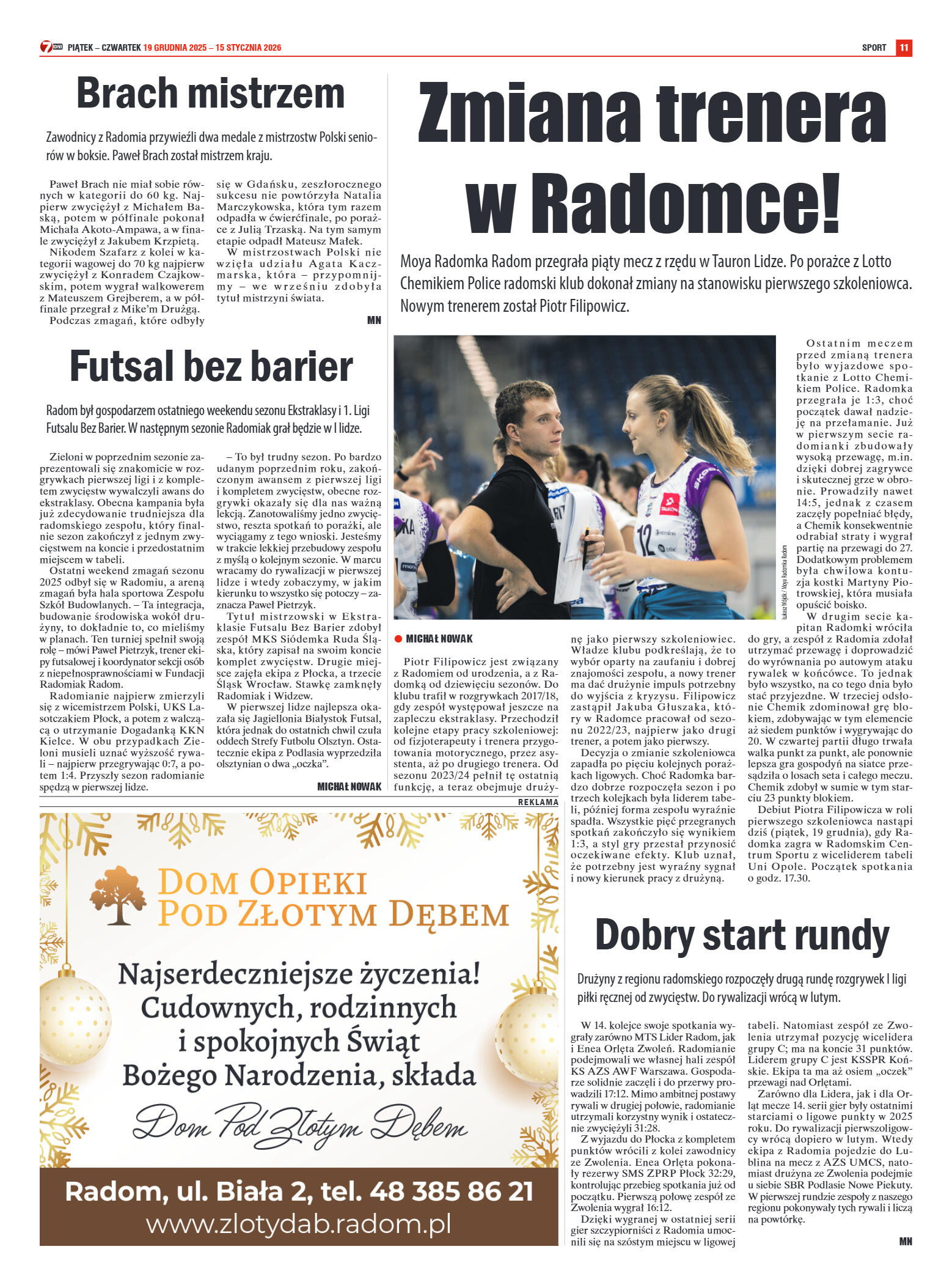 Tygodnik "7 Dni" nr 974 z dn. 19.12.2025 r. - strona 11