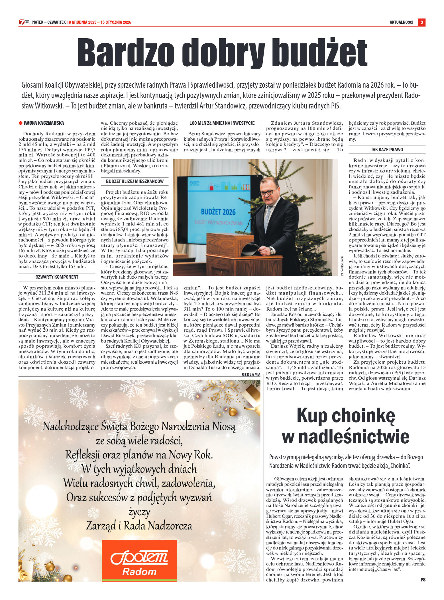 Tygodnik "7 Dni" nr 974 z dn. 19.12.2025 r. - strona 3