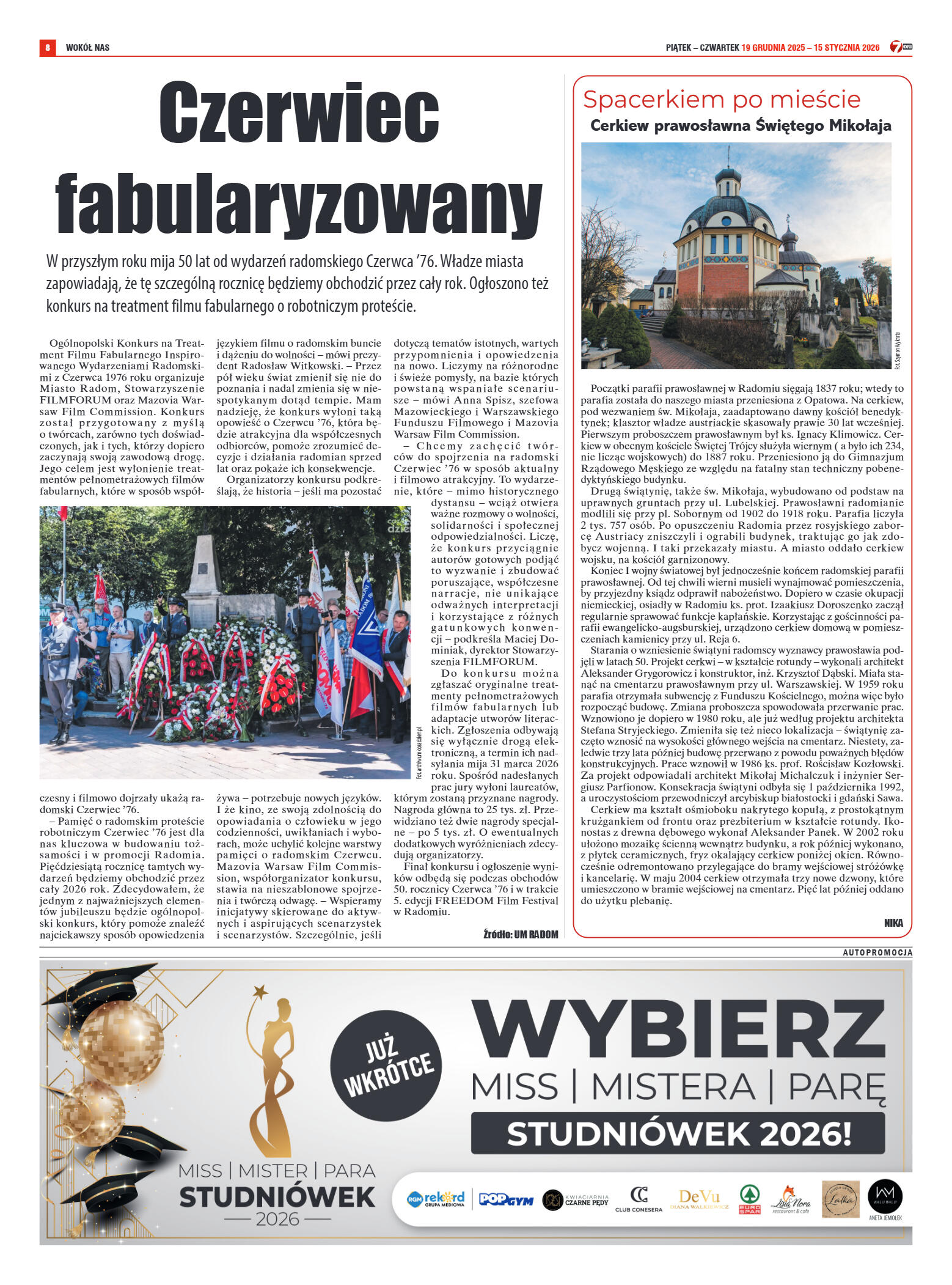 Tygodnik "7 Dni" nr 974 z dn. 19.12.2025 r. - strona 8