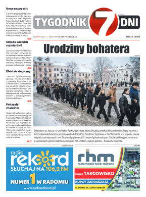 Tygodnik "7 Dni" nr 975 z dn. 16.01. 2026 r. - strona 1