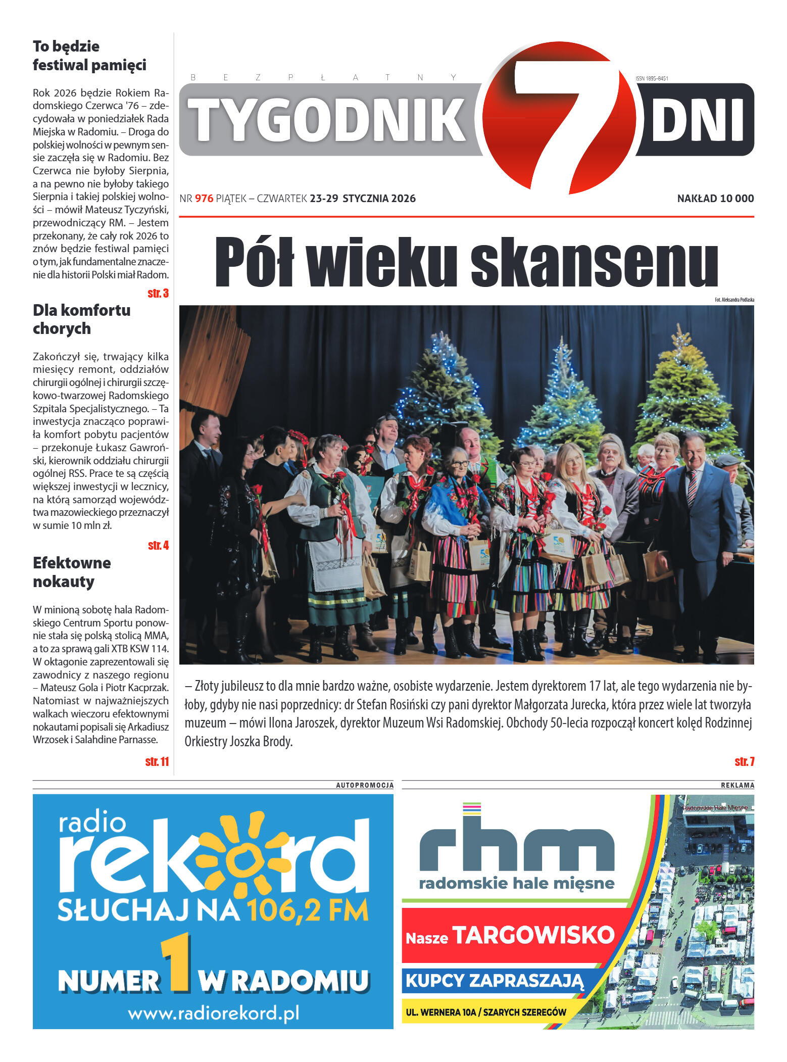 Tygodnik "7 Dni" nr 976 z dn. 23.01. 2026 r. - strona 1