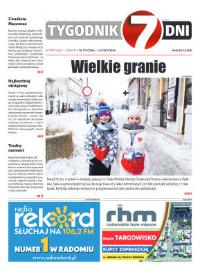 Tygodnik "7 Dni" nr 977 z dn. 30.01. 2026 r. - strona 1