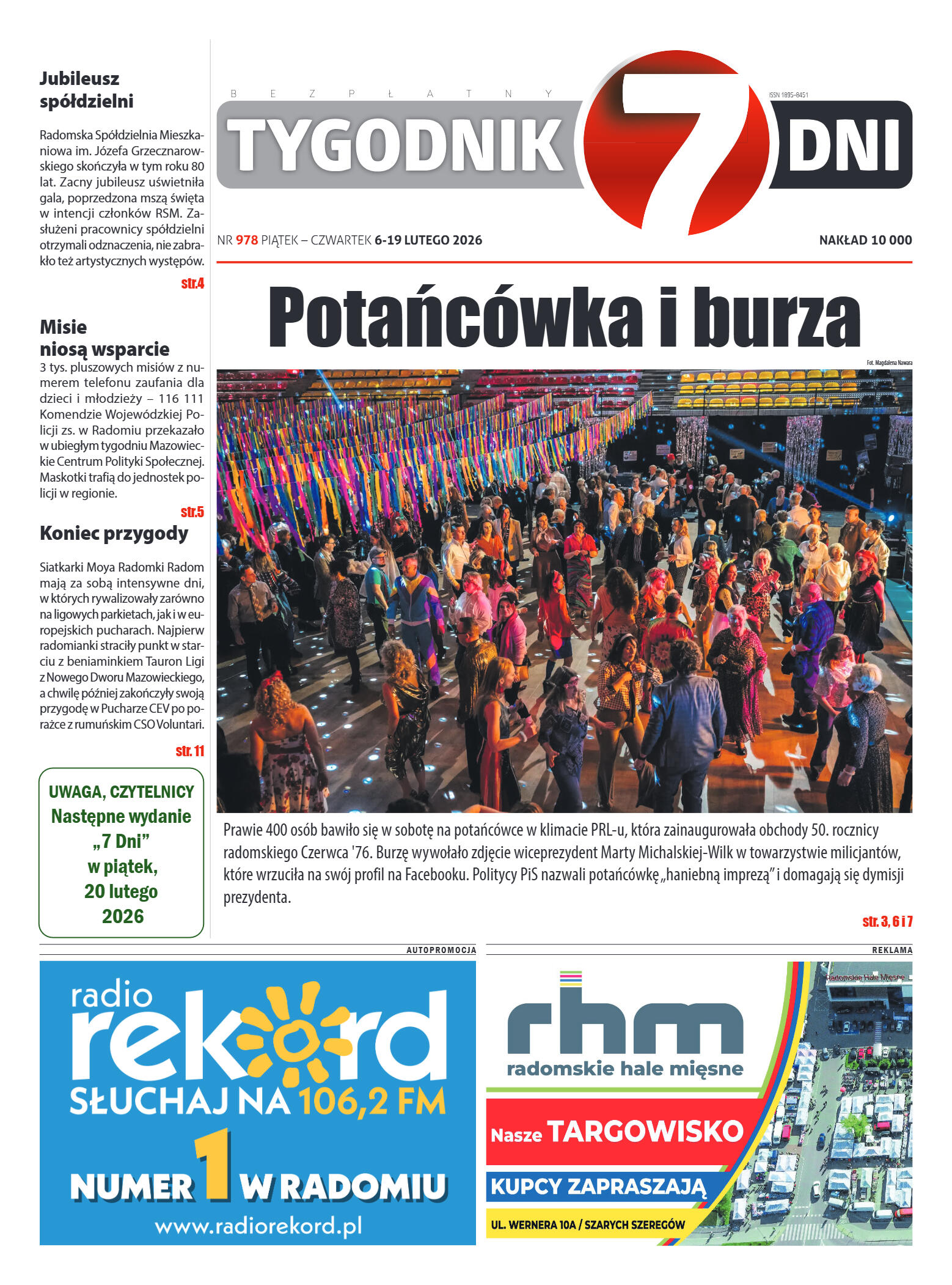 Tygodnik "7 Dni" nr 978 z dn. 6.02. 2026 r. - strona 1
