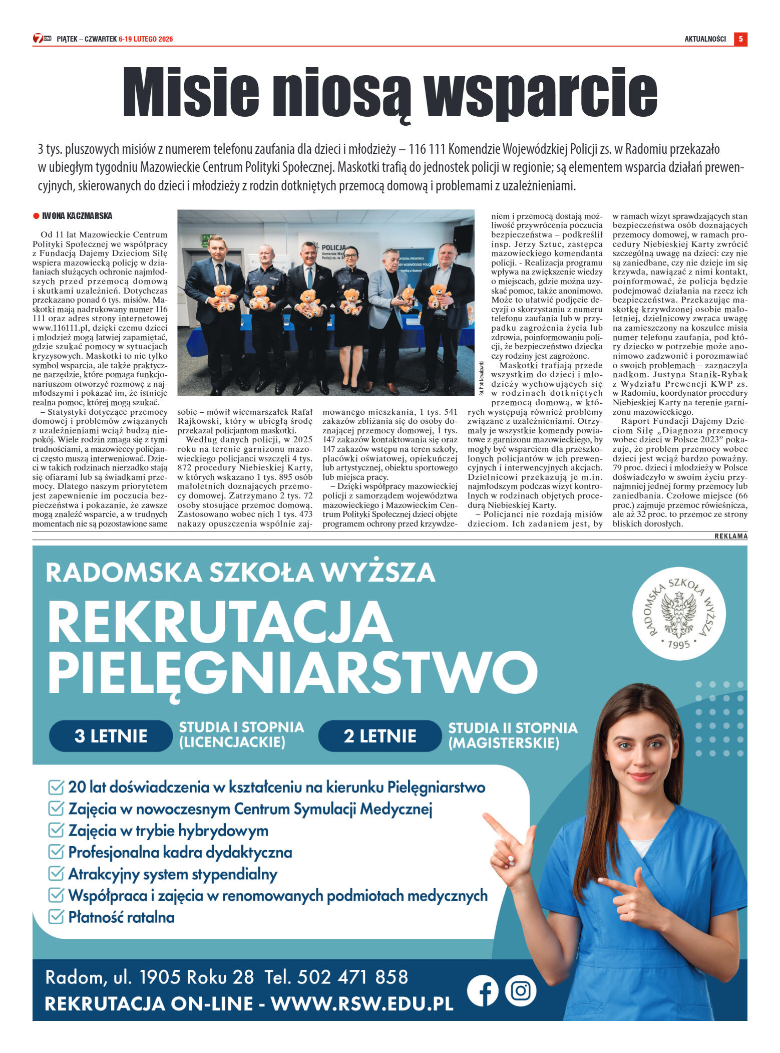 Tygodnik "7 Dni" nr 978 z dn. 6.02. 2026 r. - strona 5