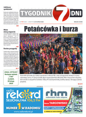 Tygodnik "7 Dni" nr 978 z dn. 6.02. 2026 r. - strona 1