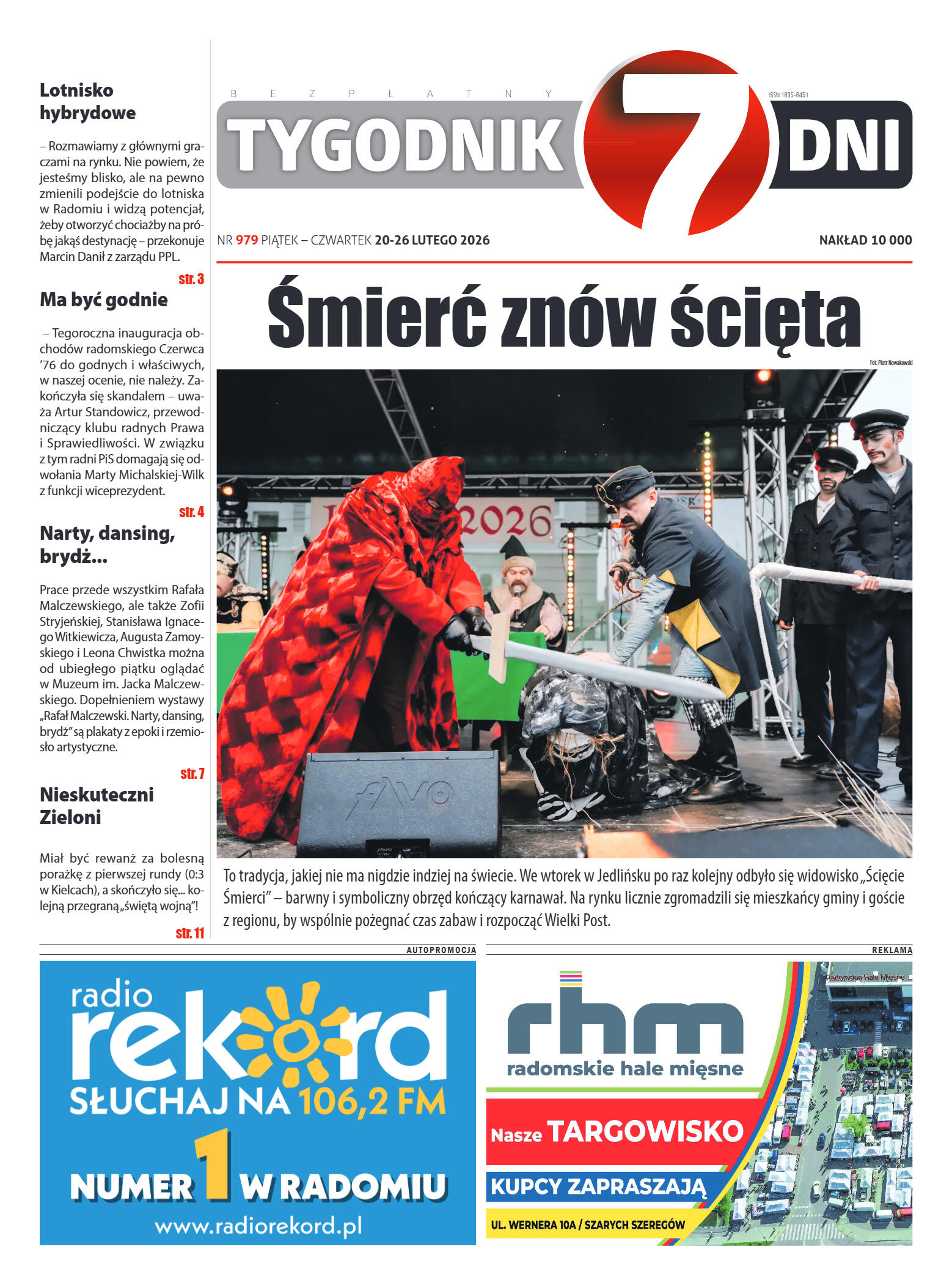 Tygodnik "7 Dni" nr 979 z dn. 20.02. 2026 r. - strona 1