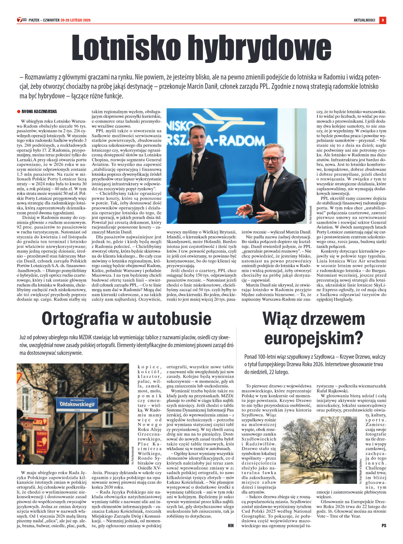 Tygodnik "7 Dni" nr 979 z dn. 20.02. 2026 r. - strona 3