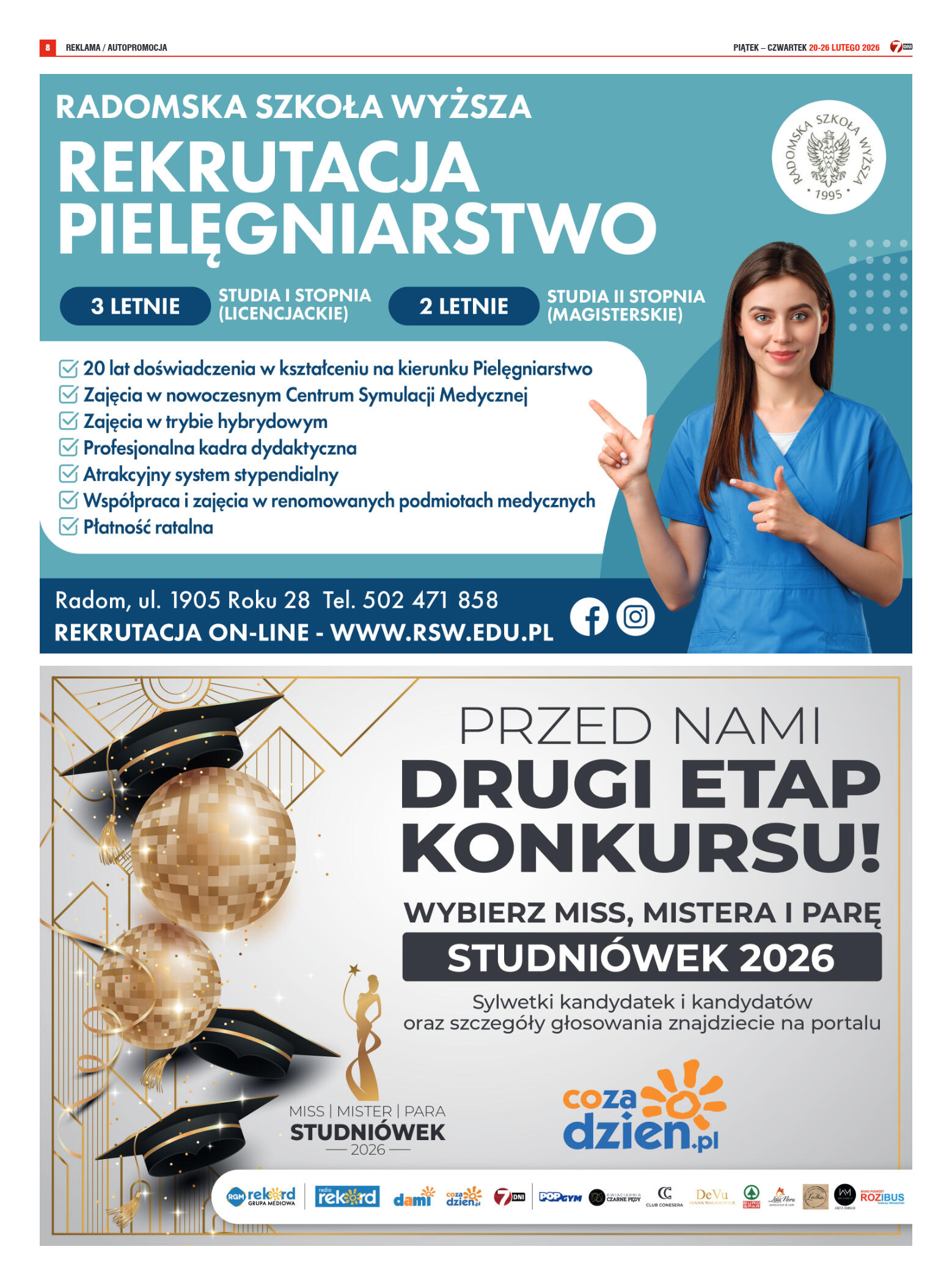 Tygodnik "7 Dni" nr 979 z dn. 20.02. 2026 r. - strona 8