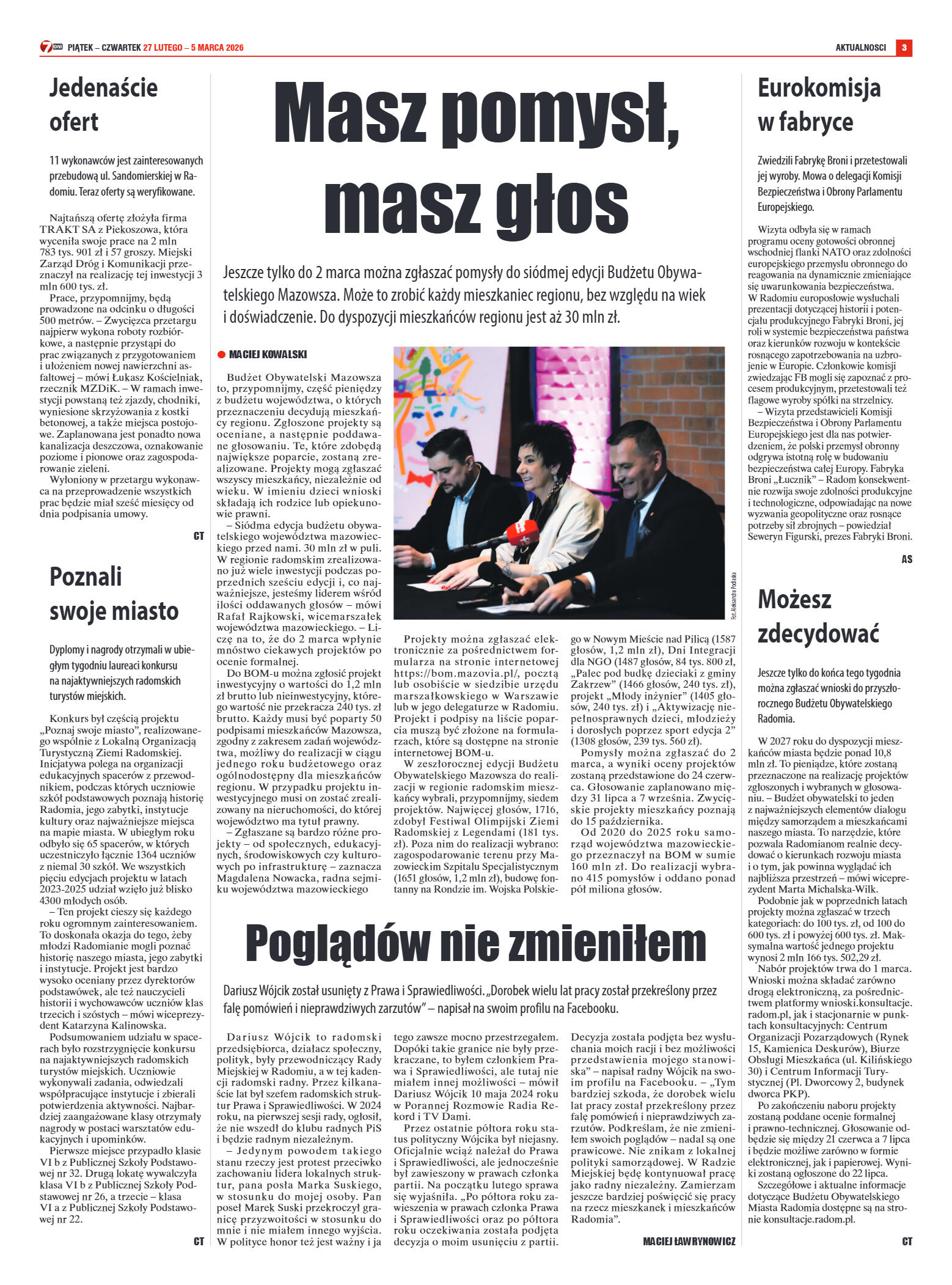 Tygodnik "7 Dni" nr 980 z dn. 27.02. 2026 r. - strona 3