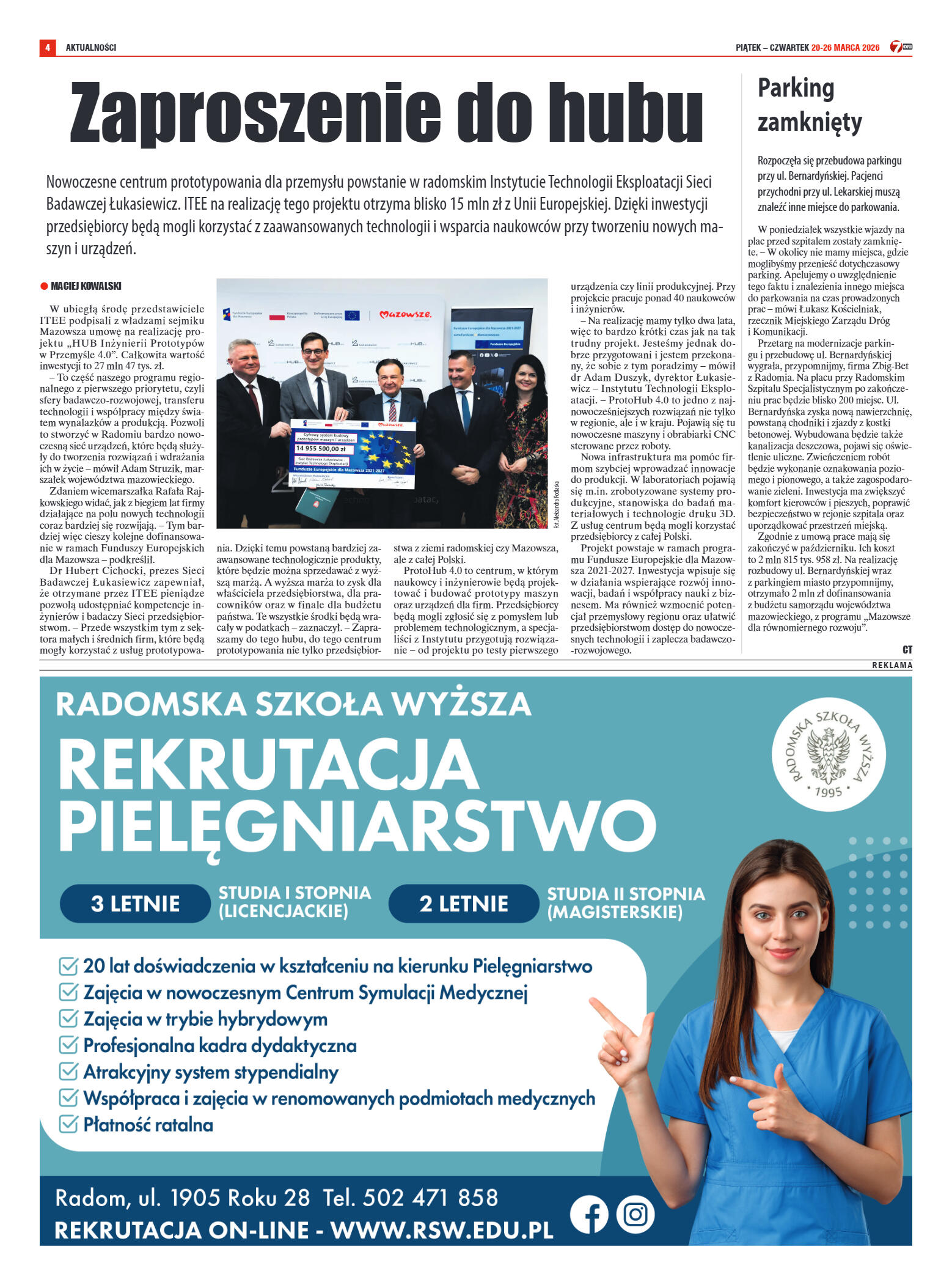 Tygodnik "7 Dni" nr 982 z dn. 20.03. 2026 r. - strona 4