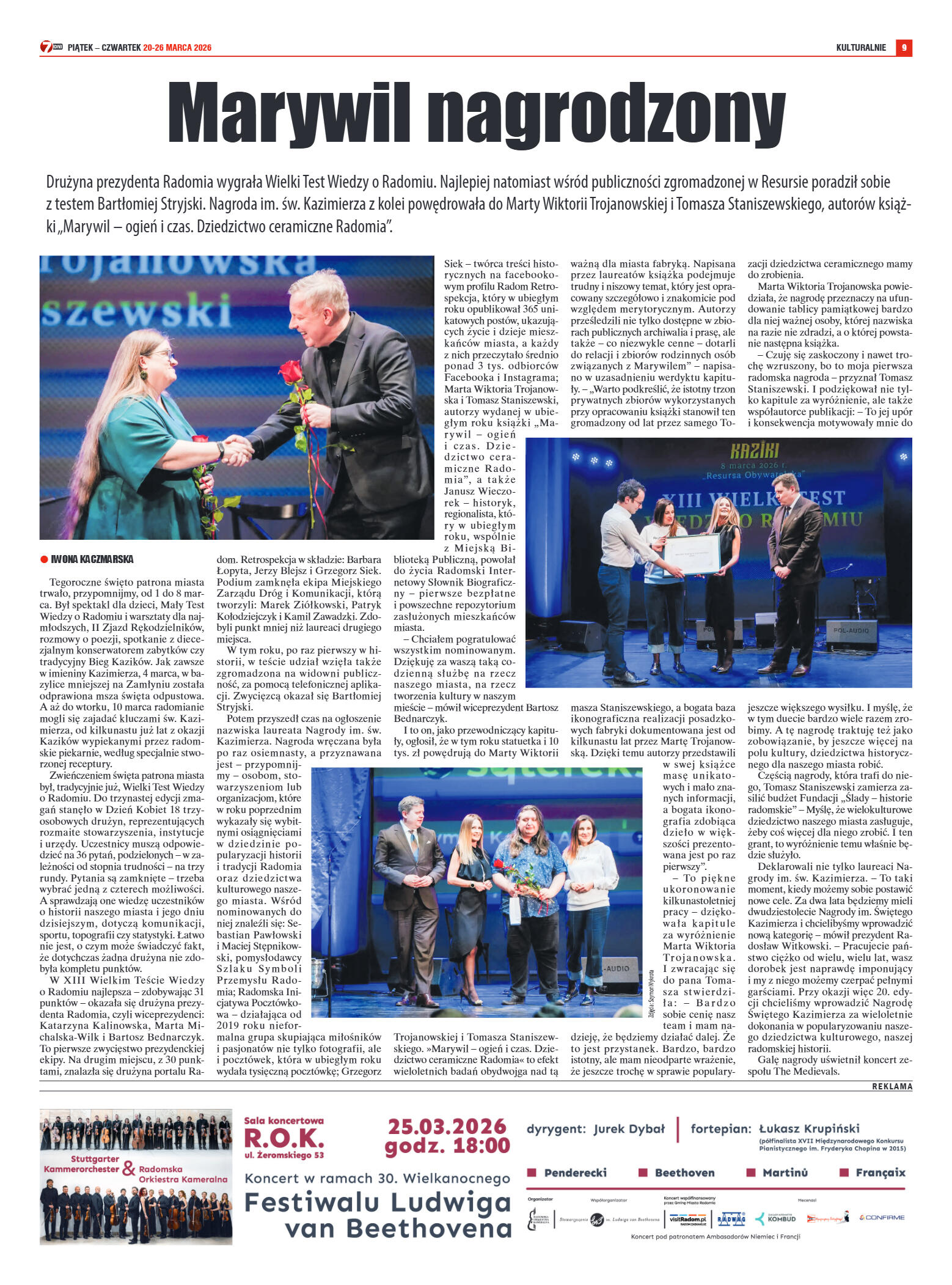 Tygodnik "7 Dni" nr 982 z dn. 20.03. 2026 r. - strona 9