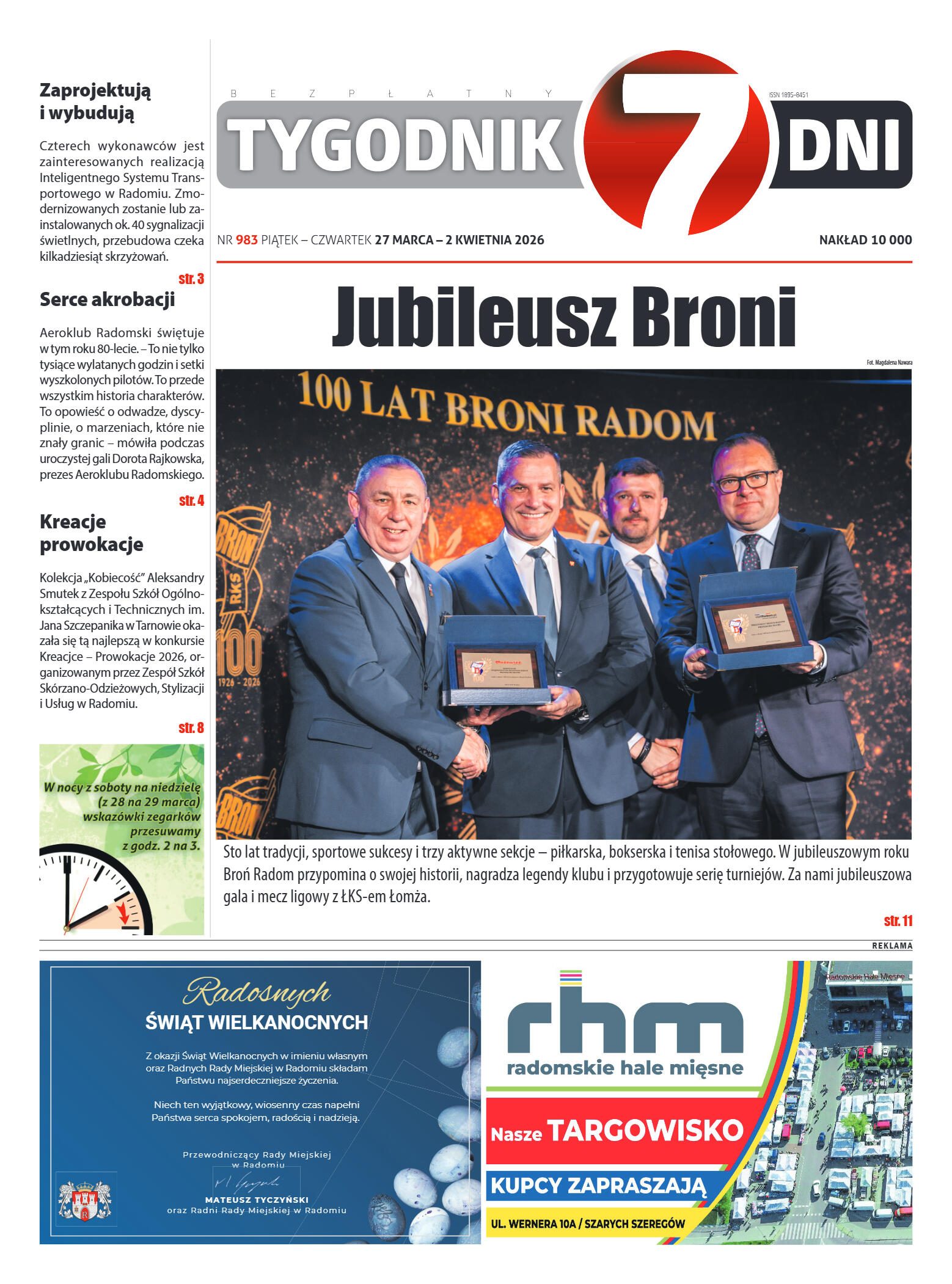 Tygodnik "7 Dni" nr 983 z dn. 27.03. 2026 r. - strona 1