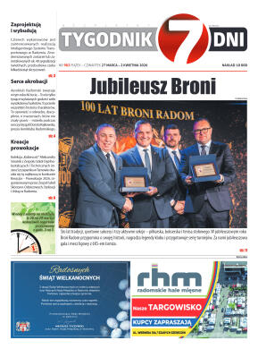 Tygodnik "7 Dni" nr 983 z dn. 27.03. 2026 r. - strona 1