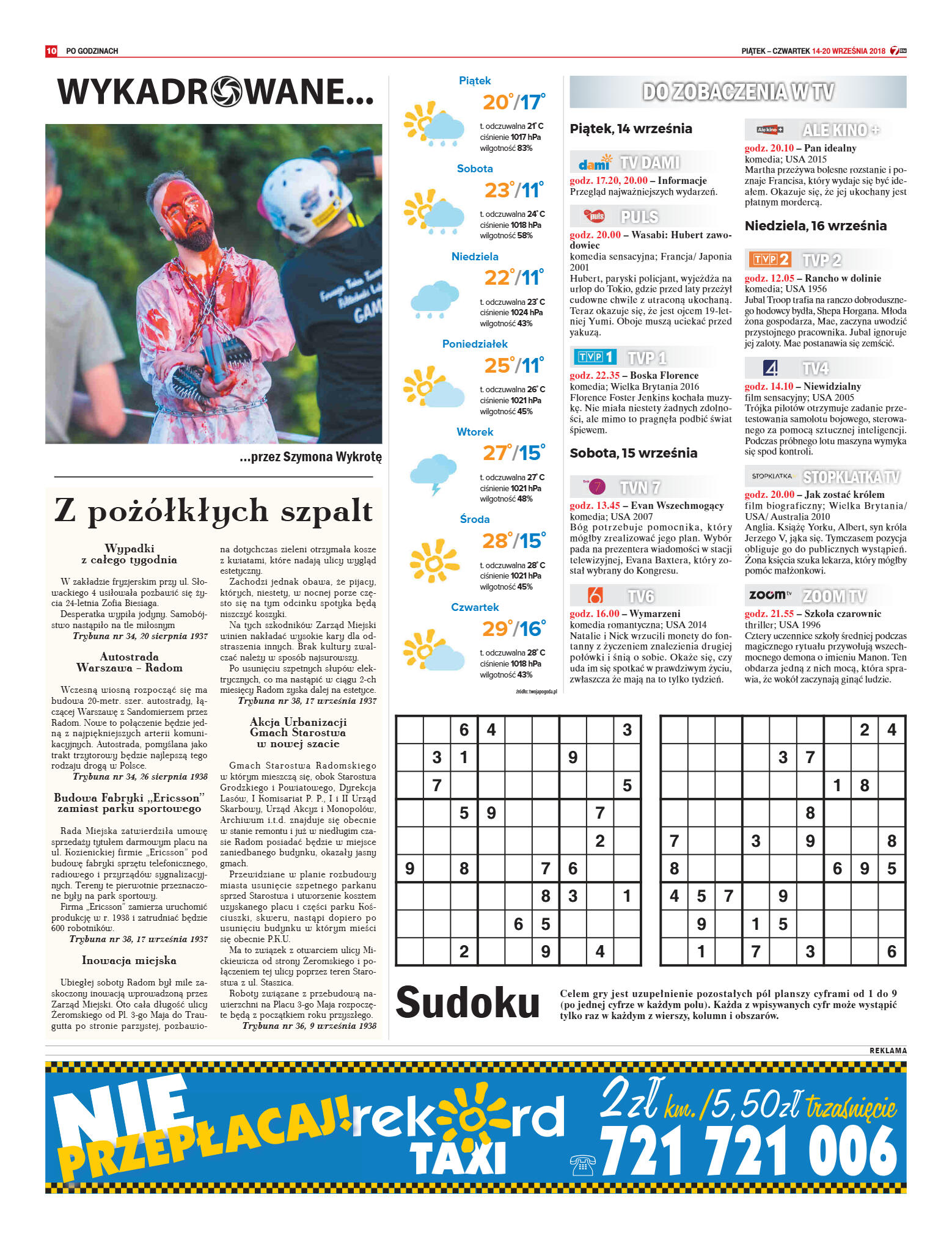 Tygodnik "7 Dni" nr 652 z 14.09.2018 - strona 10