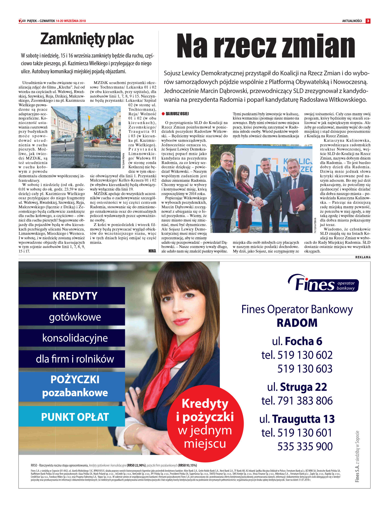 Tygodnik "7 Dni" nr 652 z 14.09.2018 - strona 3