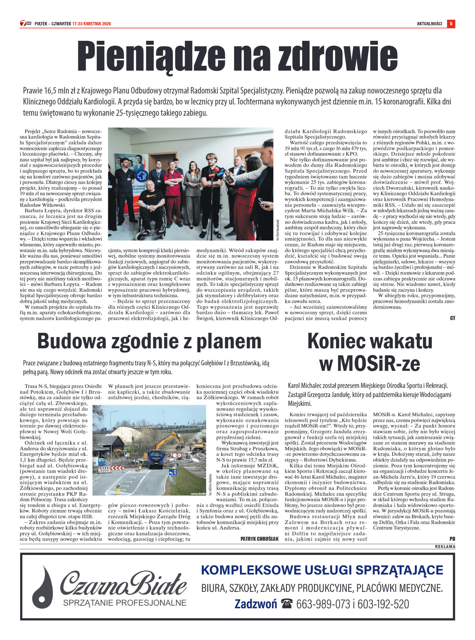 Tygodnik "7 Dni" nr 985 z dn. 17.04. 2026 r. - strona 5