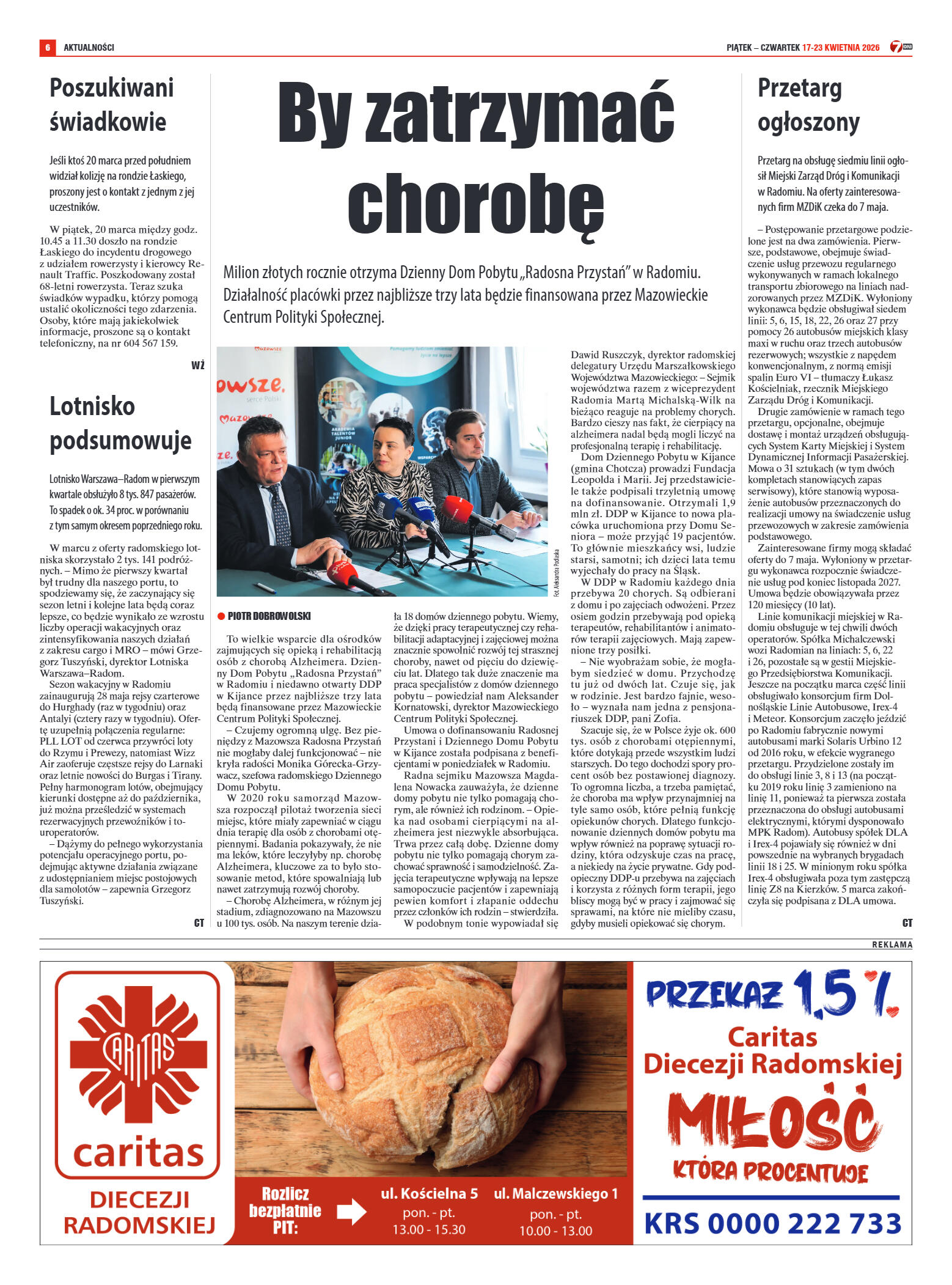 Tygodnik "7 Dni" nr 985 z dn. 17.04. 2026 r. - strona 6