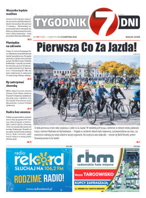 Tygodnik "7 Dni" nr 985 z dn. 17.04. 2026 r. - strona 1