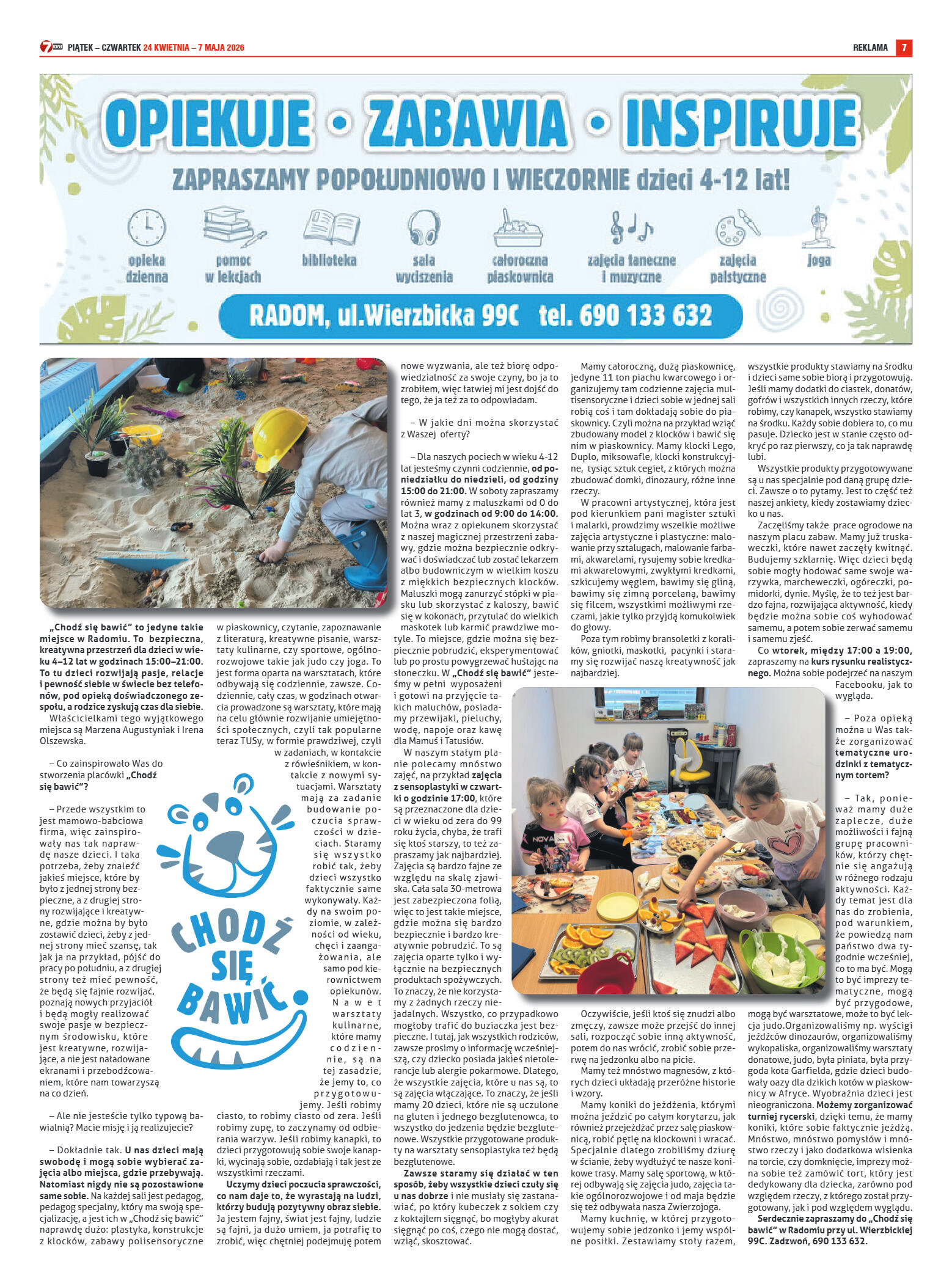 Tygodnik "7 Dni" nr 986 z dn. 24.04. 2026 r. - strona 7