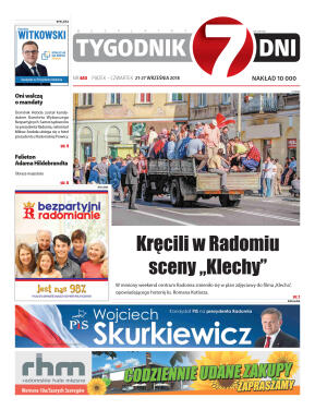 Tygodnik "7 Dni" nr 653 z 21.09.2018 - strona 1