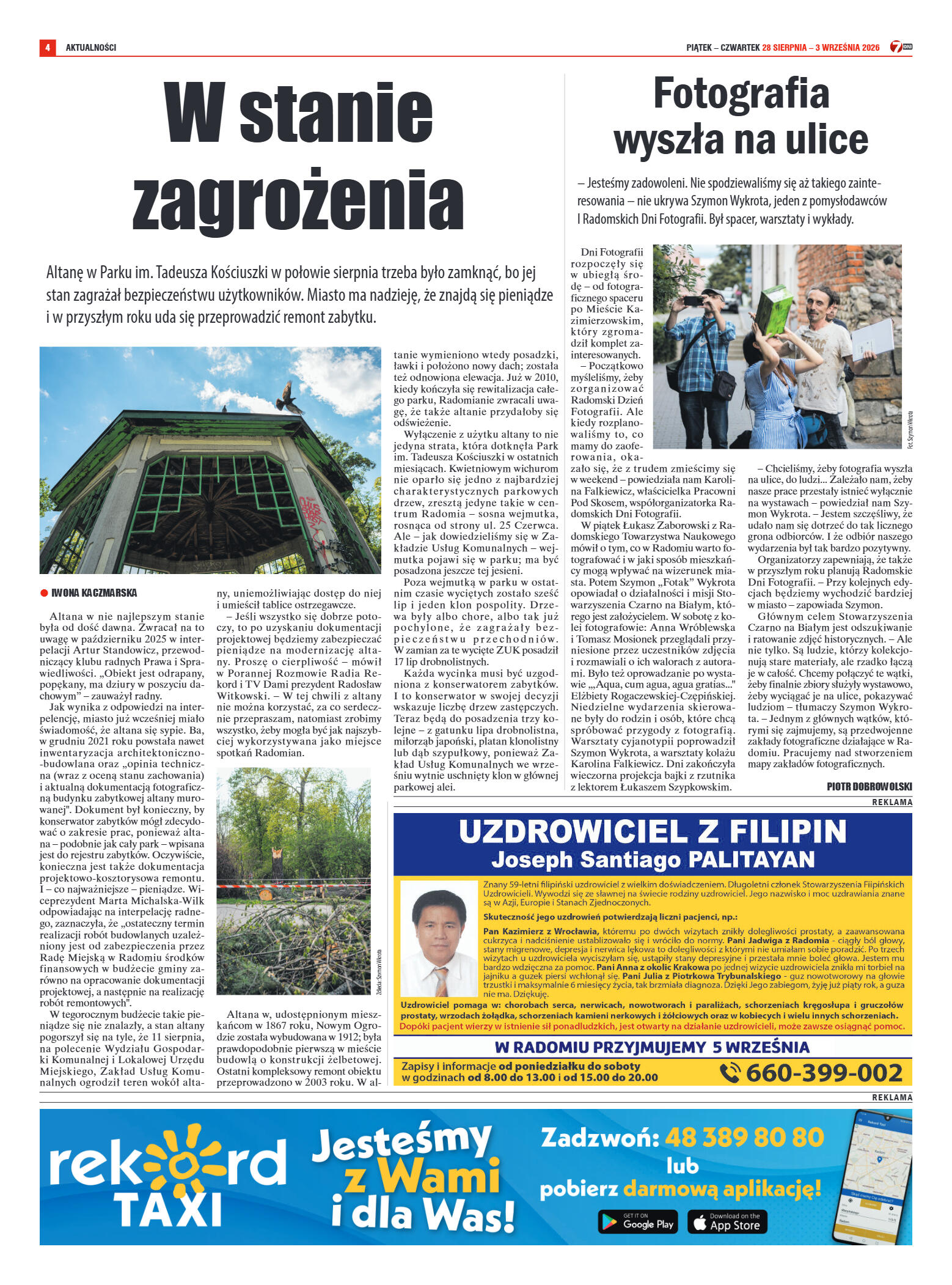 Tygodnik "7 Dni" nr 998 z dn. 28.08. 2026 r. - strona 4