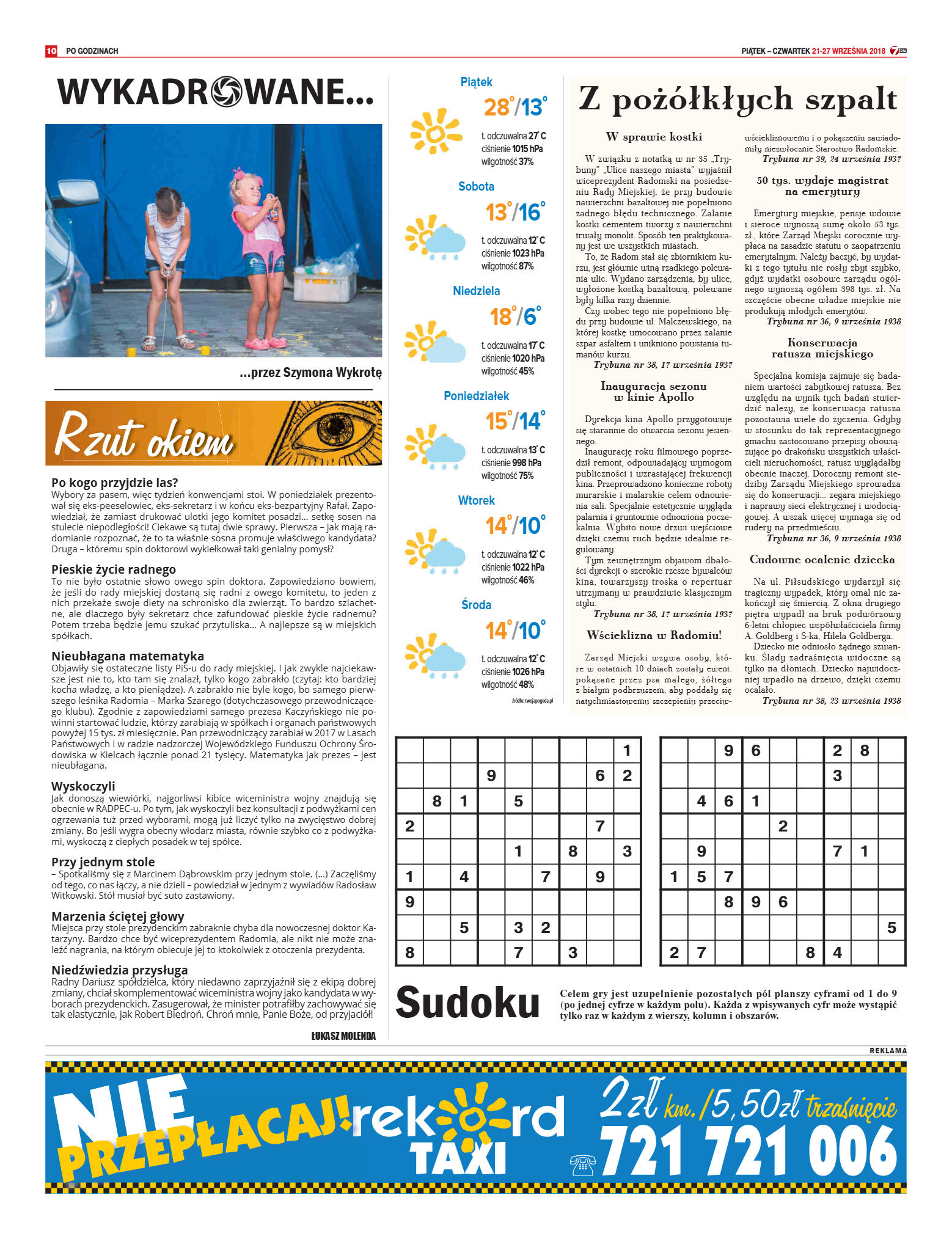 Tygodnik "7 Dni" nr 653 z 21.09.2018 - strona 10