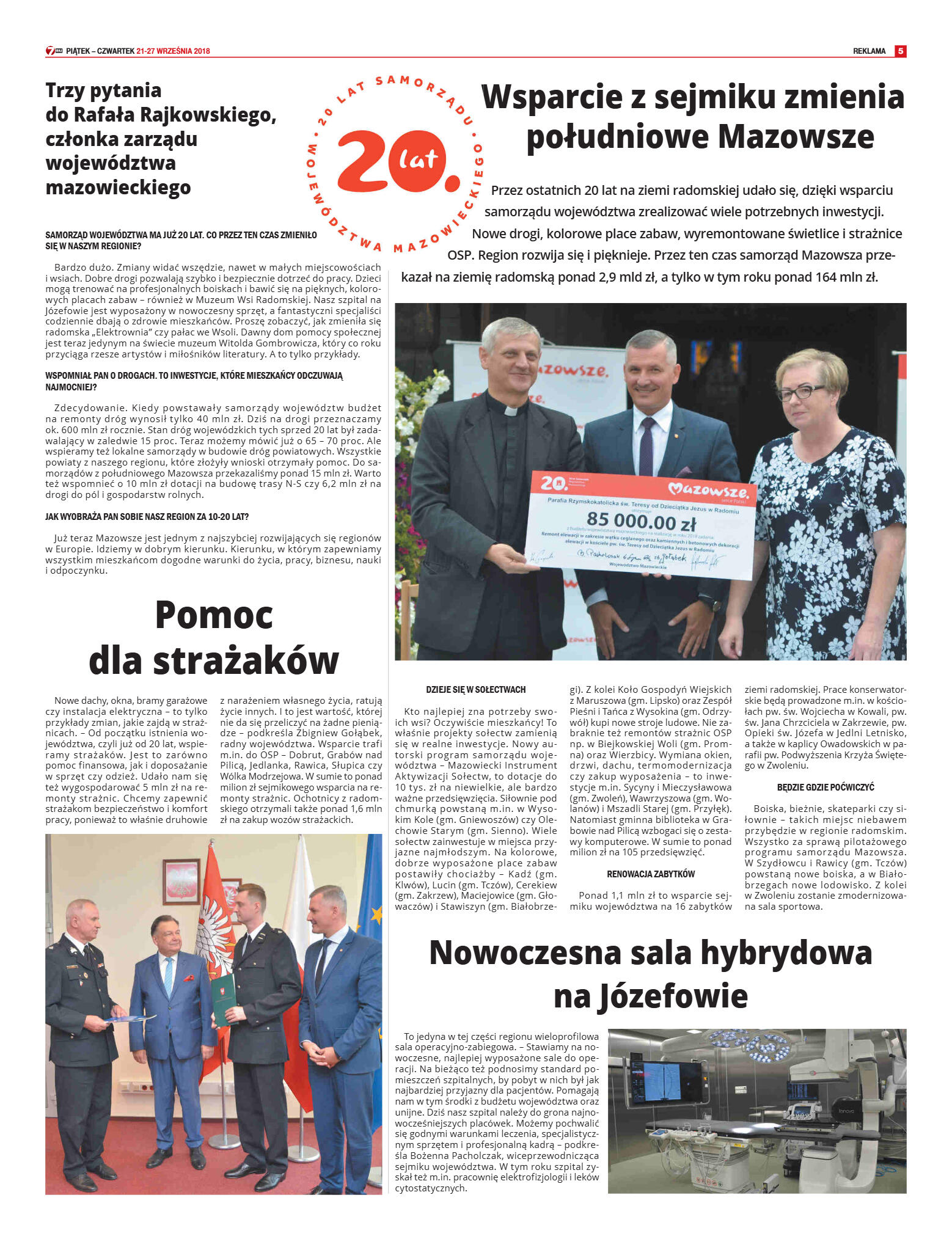 Tygodnik "7 Dni" nr 653 z 21.09.2018 - strona 5