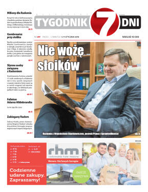 Tygodnik „7 Dni” nr 617 z dn. 05.01.2018 – pobierz - strona 1