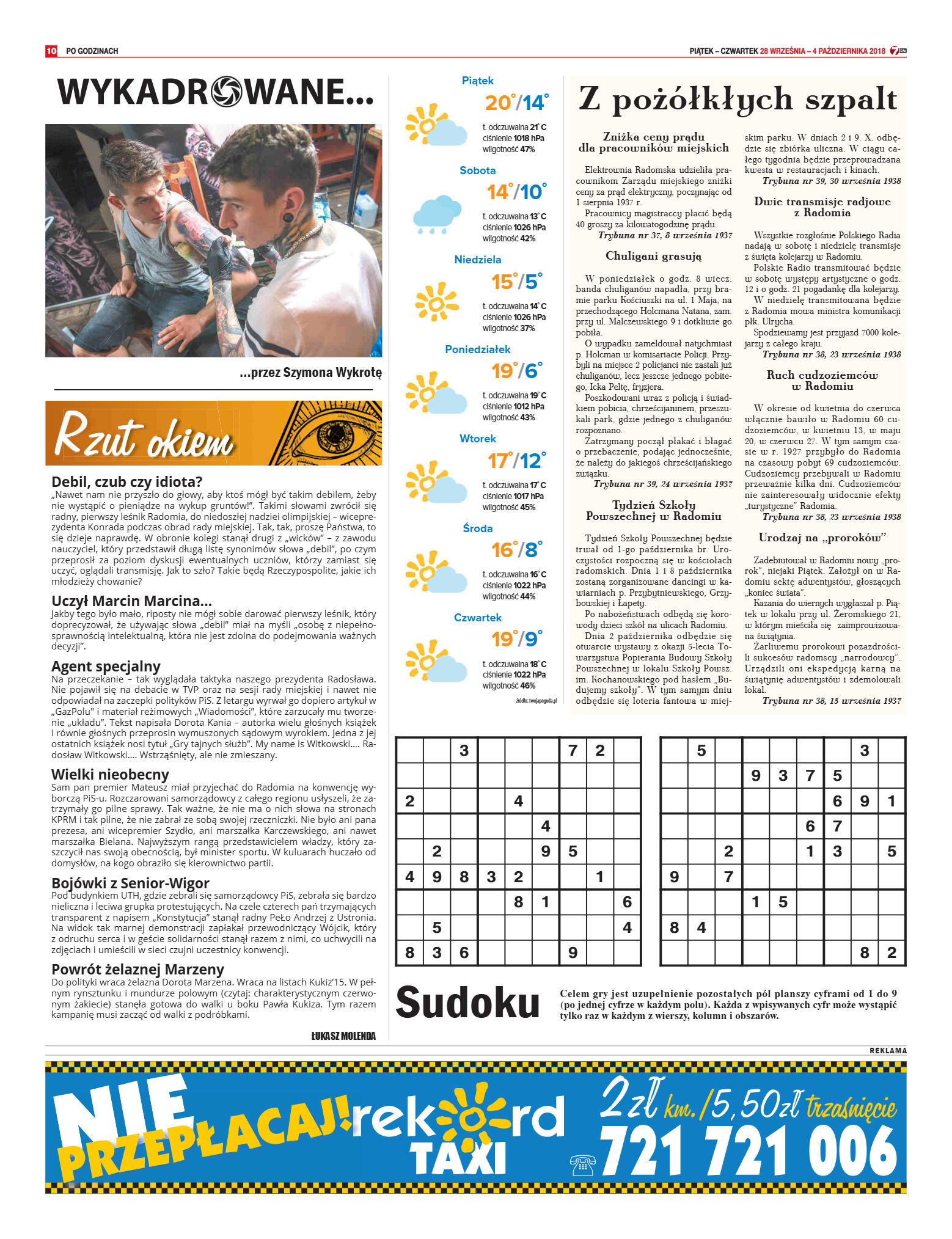 Tygodnik "7 Dni" nr 654 z 28.09.2018 - strona 10