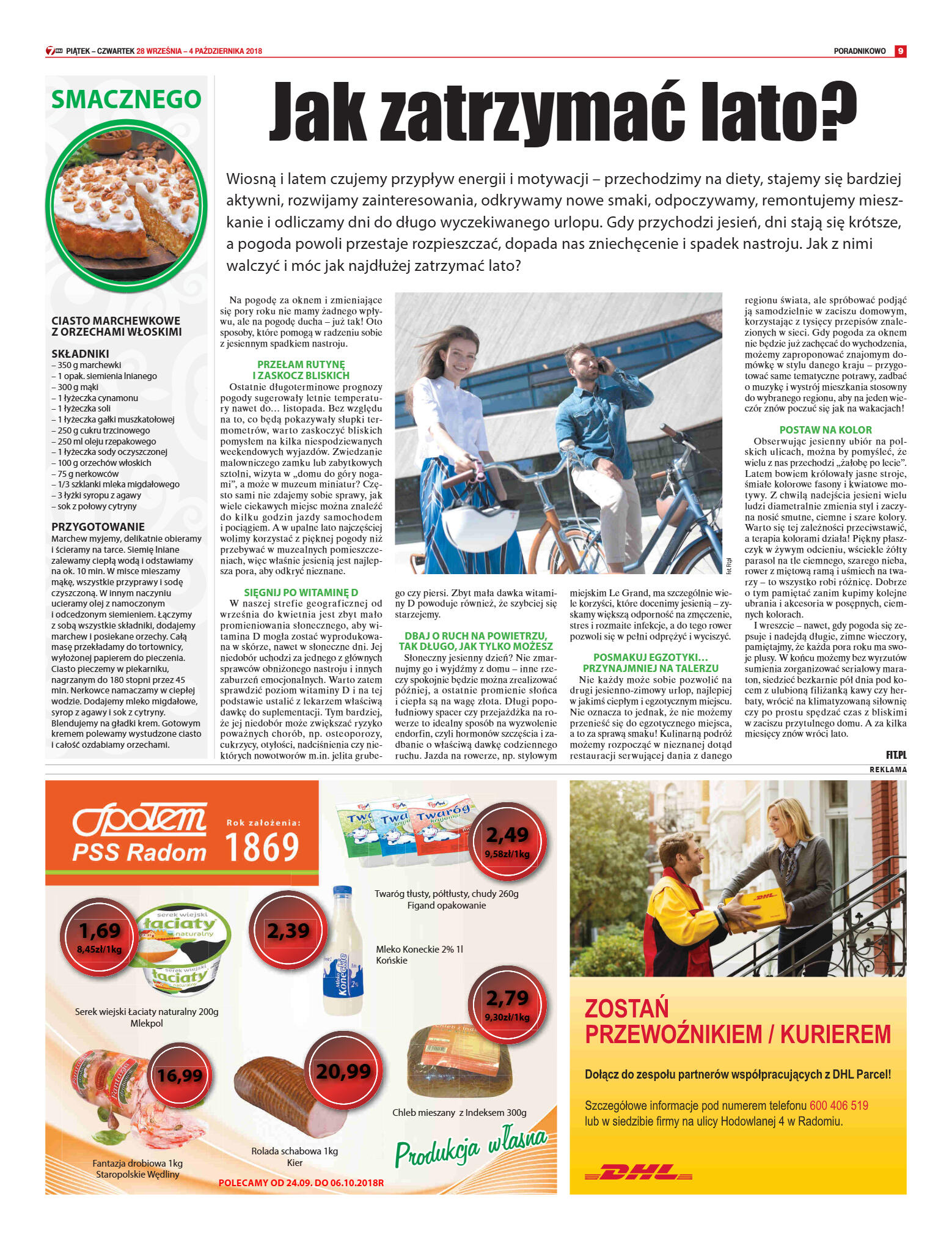 Tygodnik "7 Dni" nr 654 z 28.09.2018 - strona 9