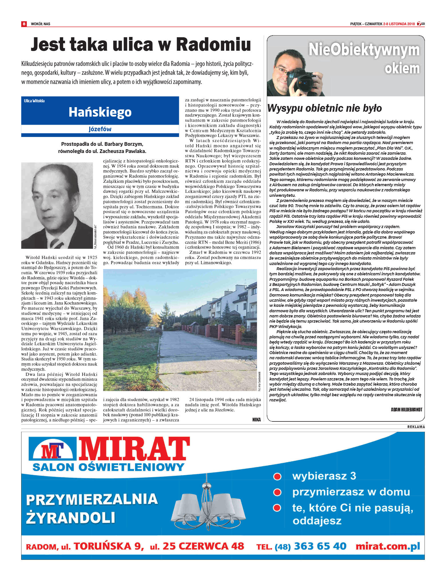 Tygodnik "7 Dni" nr 659 z 02.11.2018 - strona 8