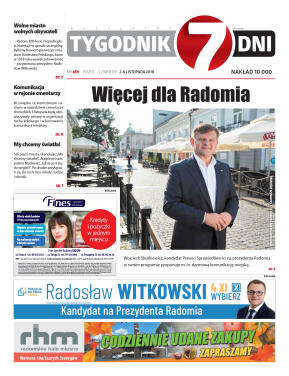 Tygodnik "7 Dni" nr 659 z 02.11.2018 - strona 1