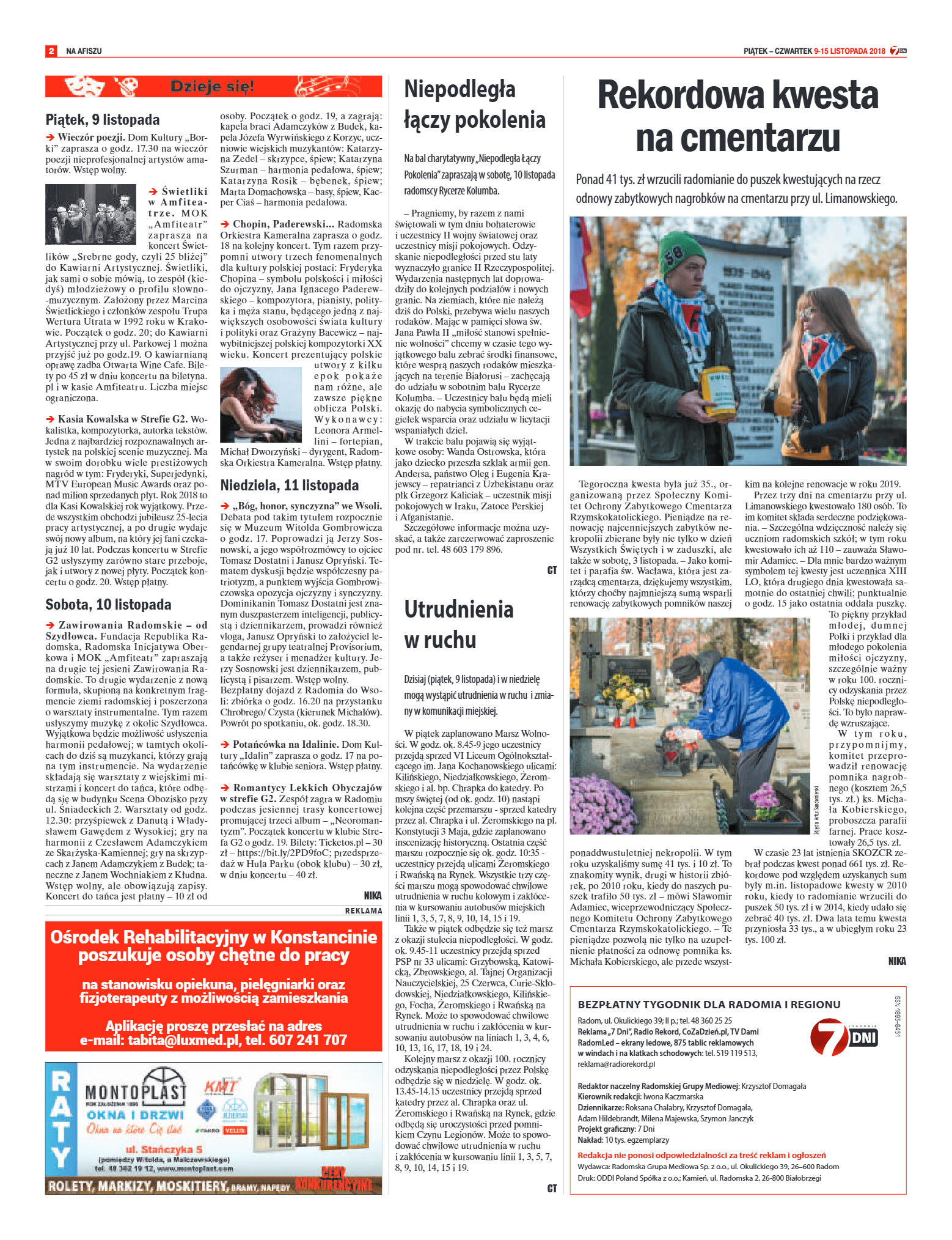 Tygodnik "7 Dni" nr 660 z 09.11.2018 - strona 2