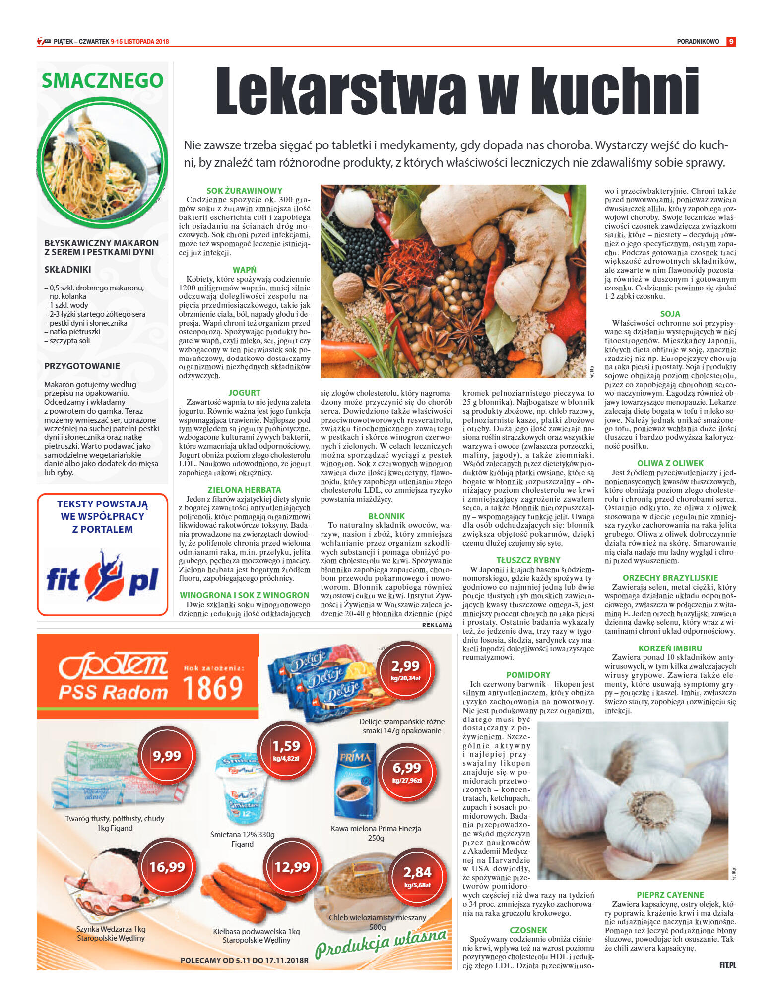 Tygodnik "7 Dni" nr 660 z 09.11.2018 - strona 9