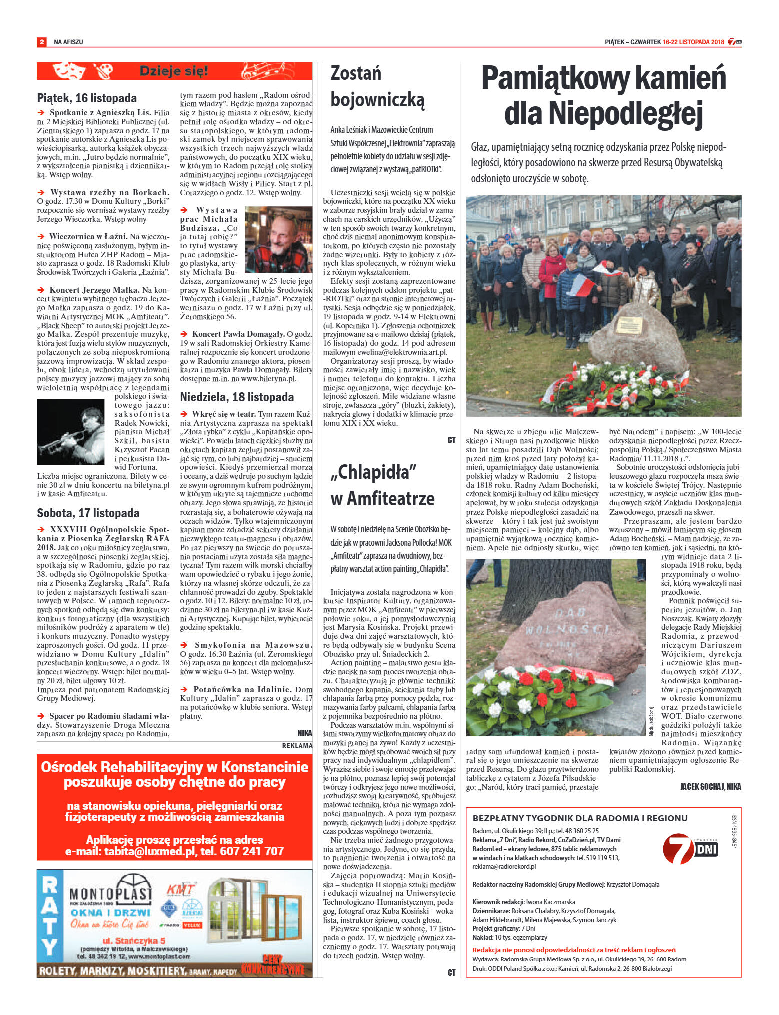 Tygodnik "7 Dni" nr 661 z 16.11.2018 - strona 2