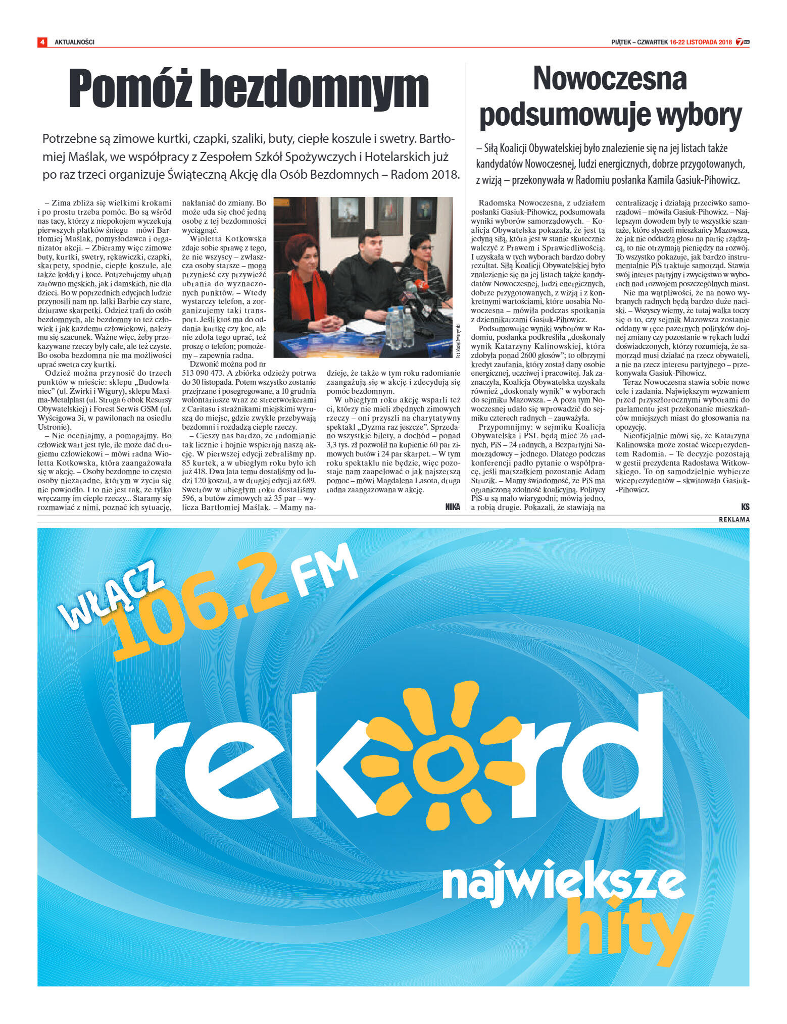 Tygodnik "7 Dni" nr 661 z 16.11.2018 - strona 4