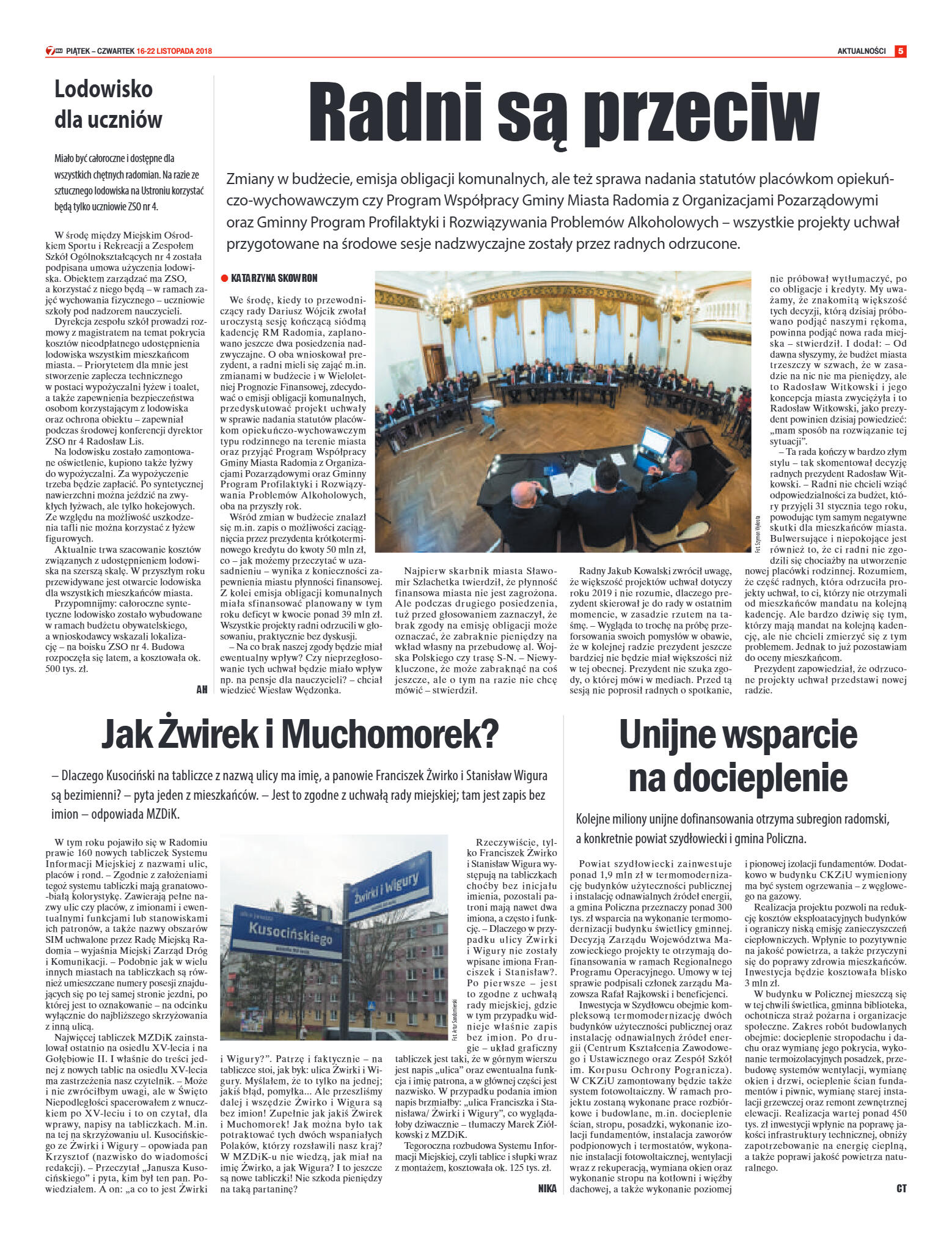 Tygodnik "7 Dni" nr 661 z 16.11.2018 - strona 5