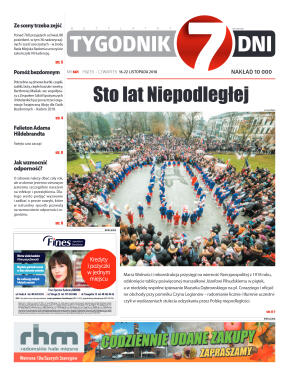 Tygodnik "7 Dni" nr 661 z 16.11.2018 - strona 1