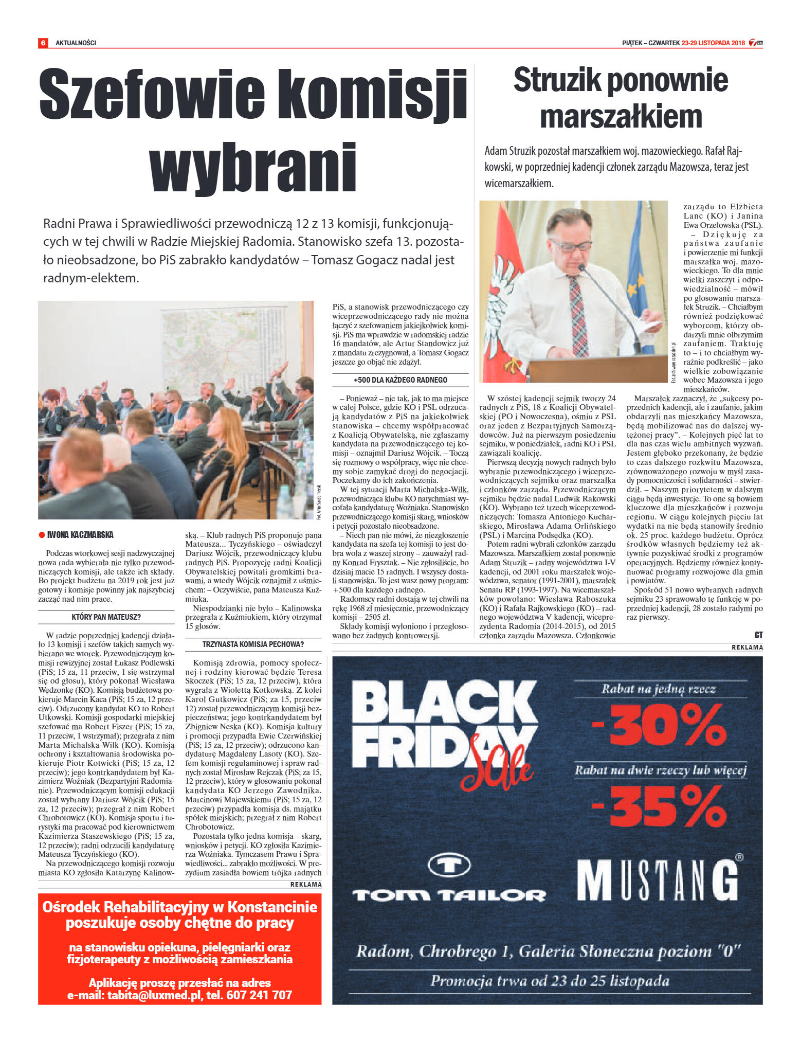 Tygodnik "7 Dni" nr 662 z 23.11.2018 - strona 6