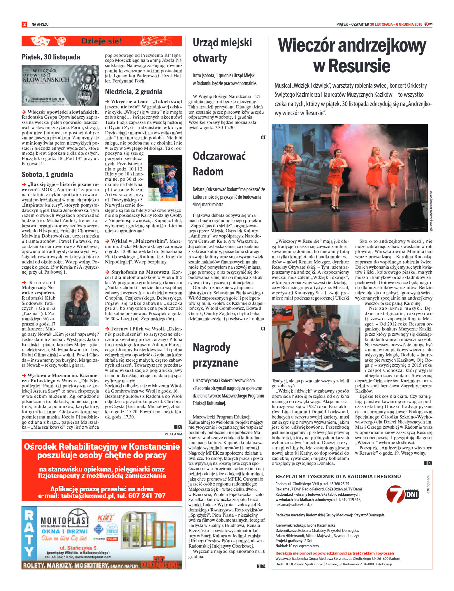 Tygodnik "7 Dni" nr 663 z 30.11.2018 - strona 2