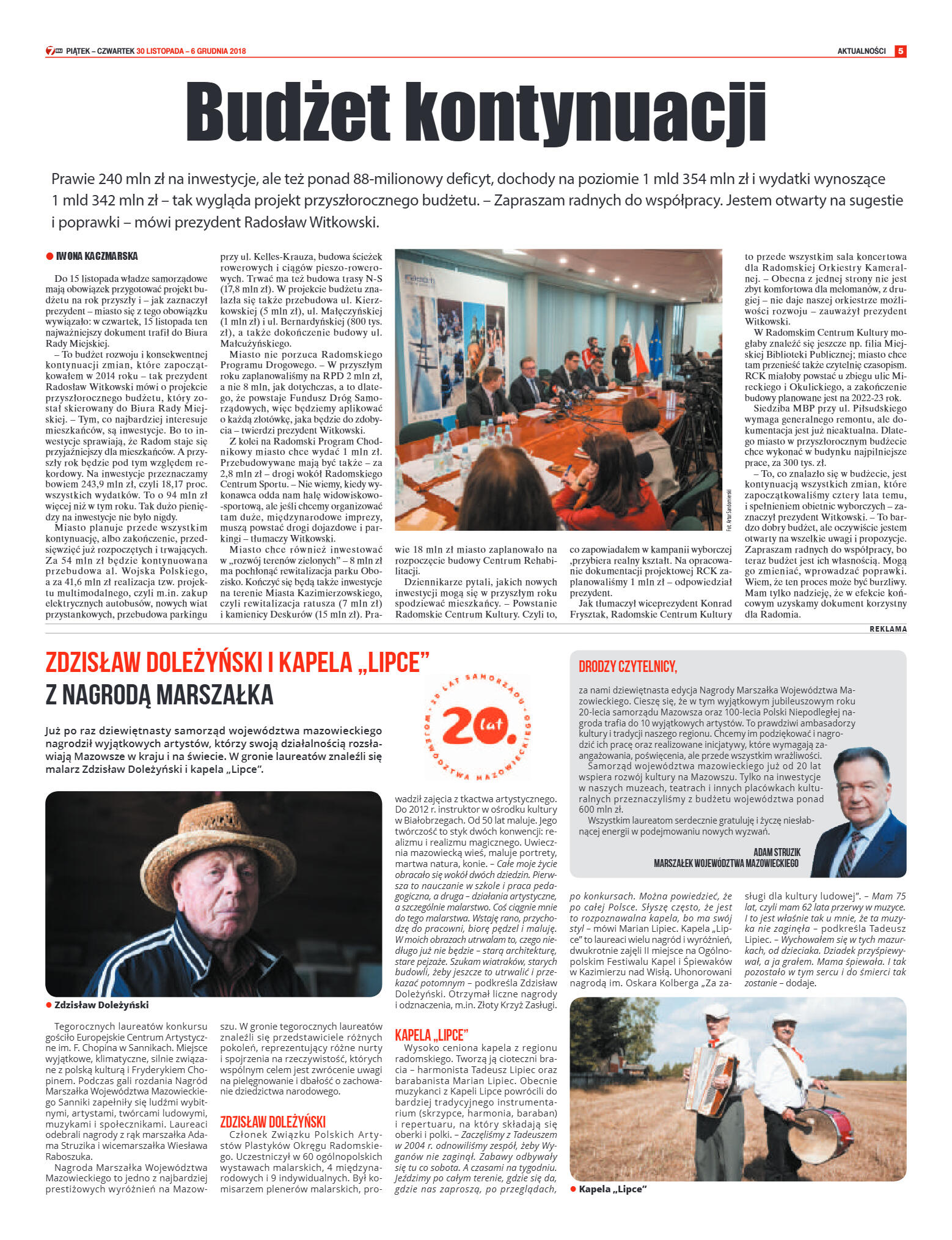 Tygodnik "7 Dni" nr 663 z 30.11.2018 - strona 5